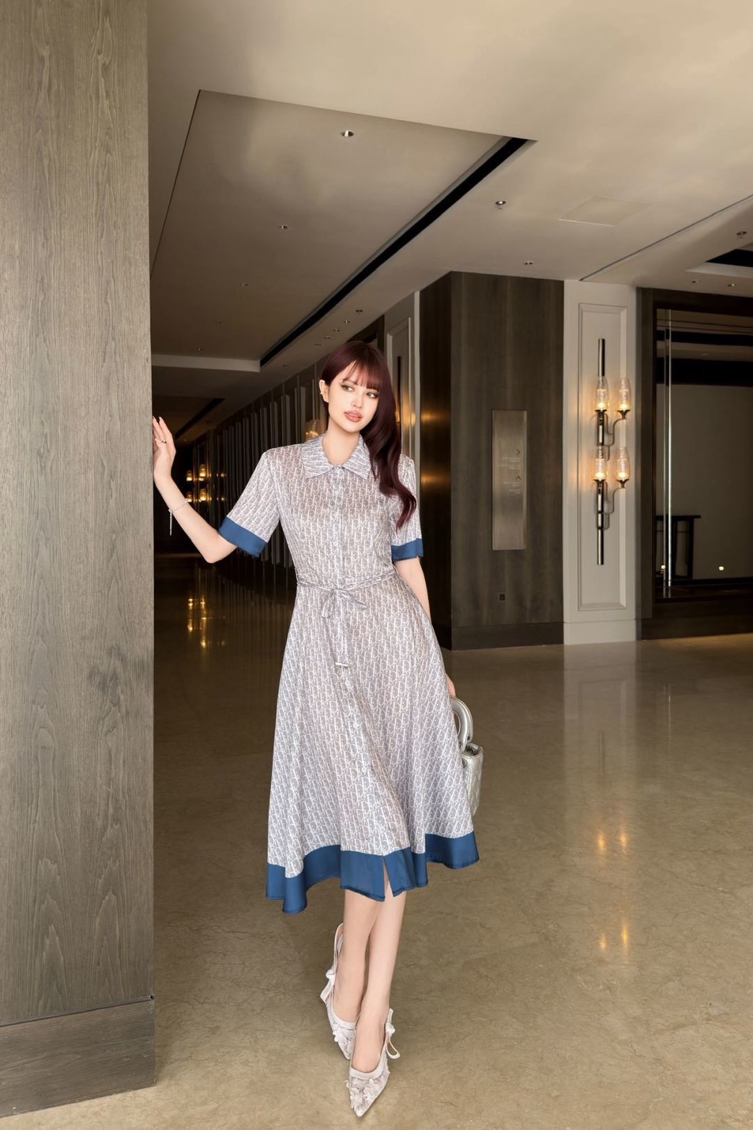 CD 26ss belted shirt dress