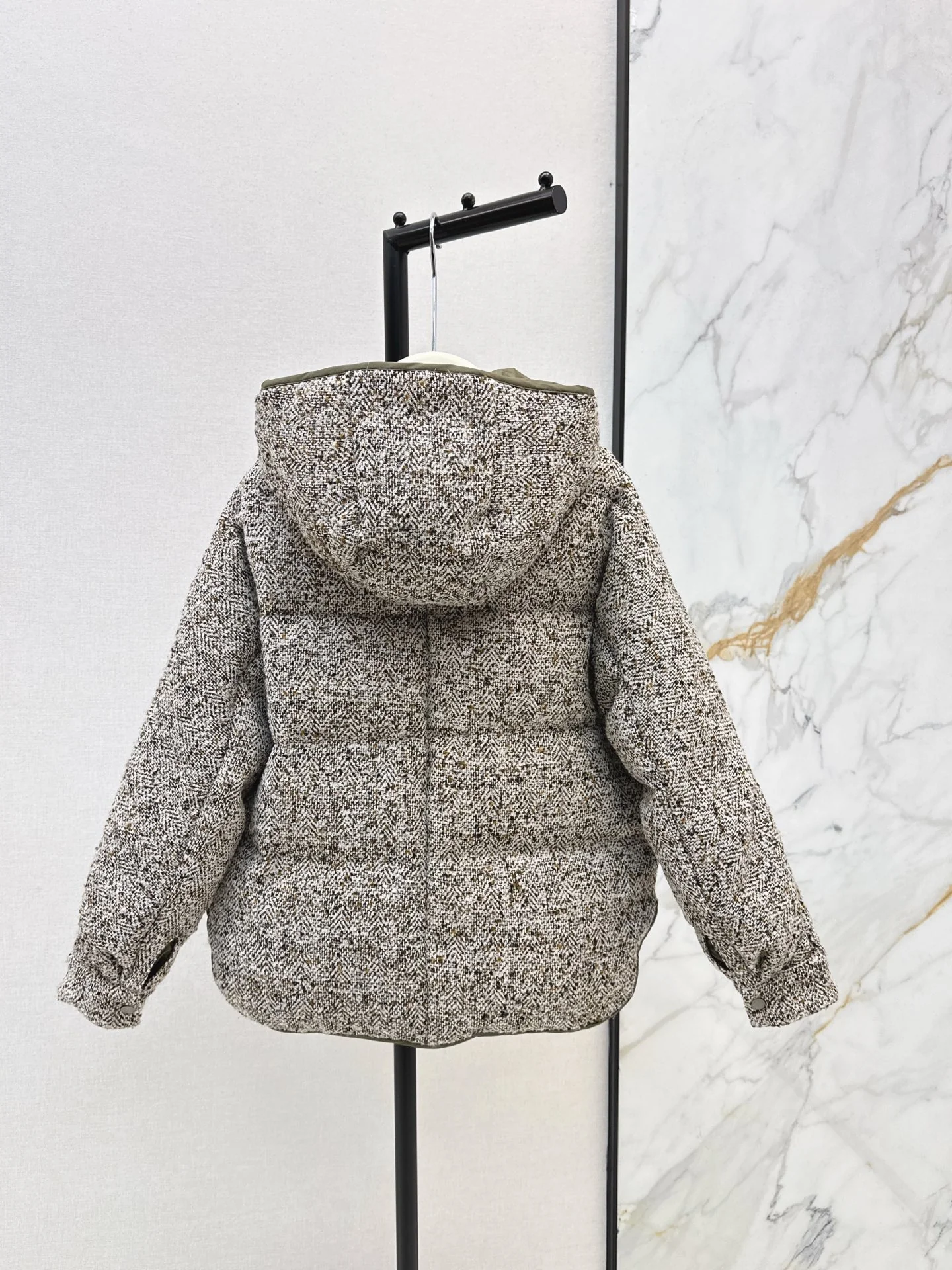 Brun 25fw reversible woven down jacket