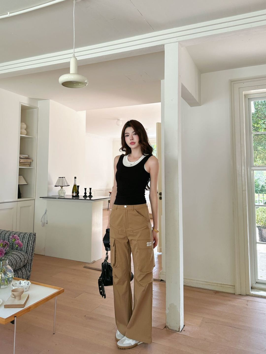 Miu 26ss cargo pants