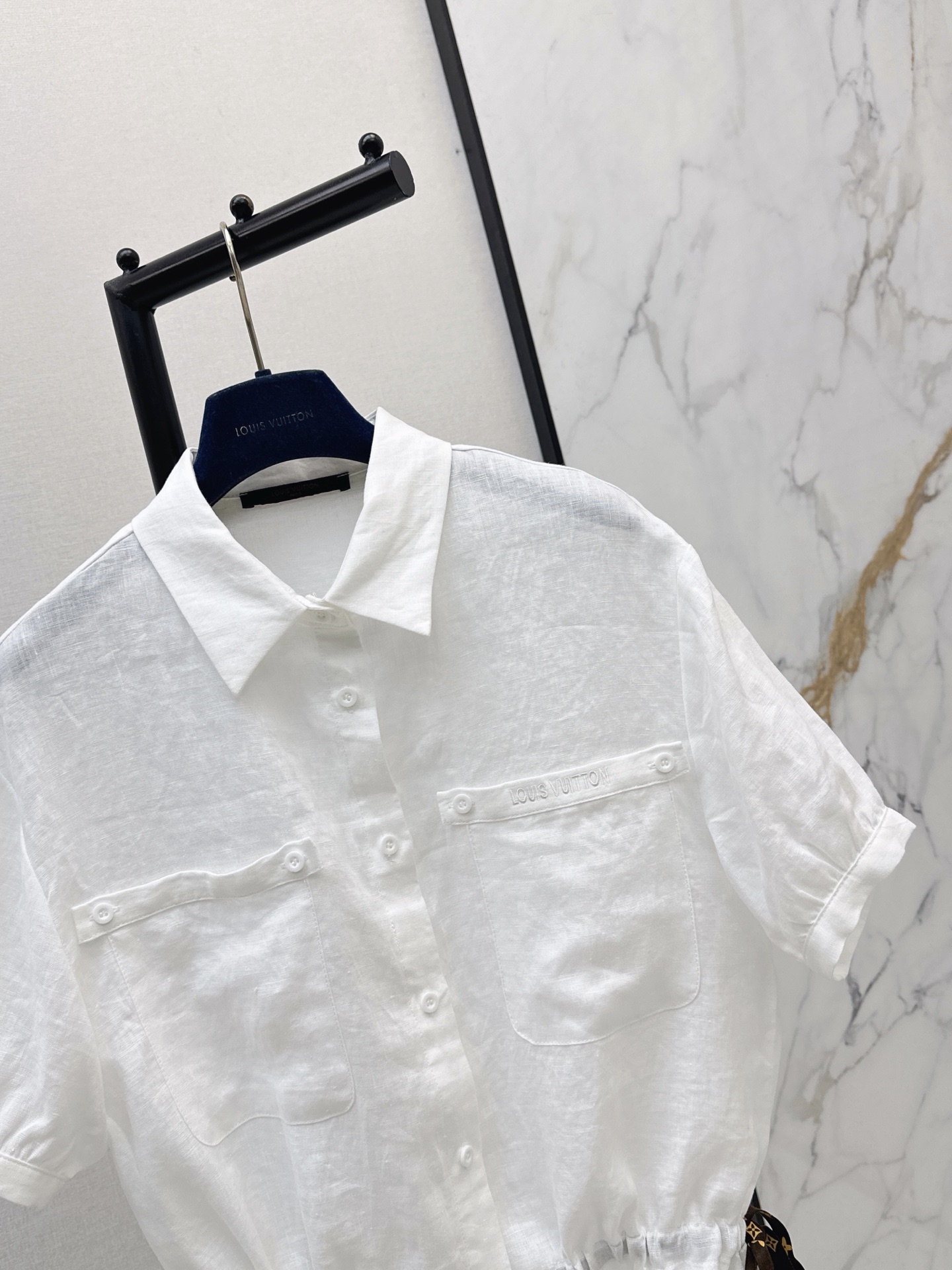 Loui 26ss drawstring shirt