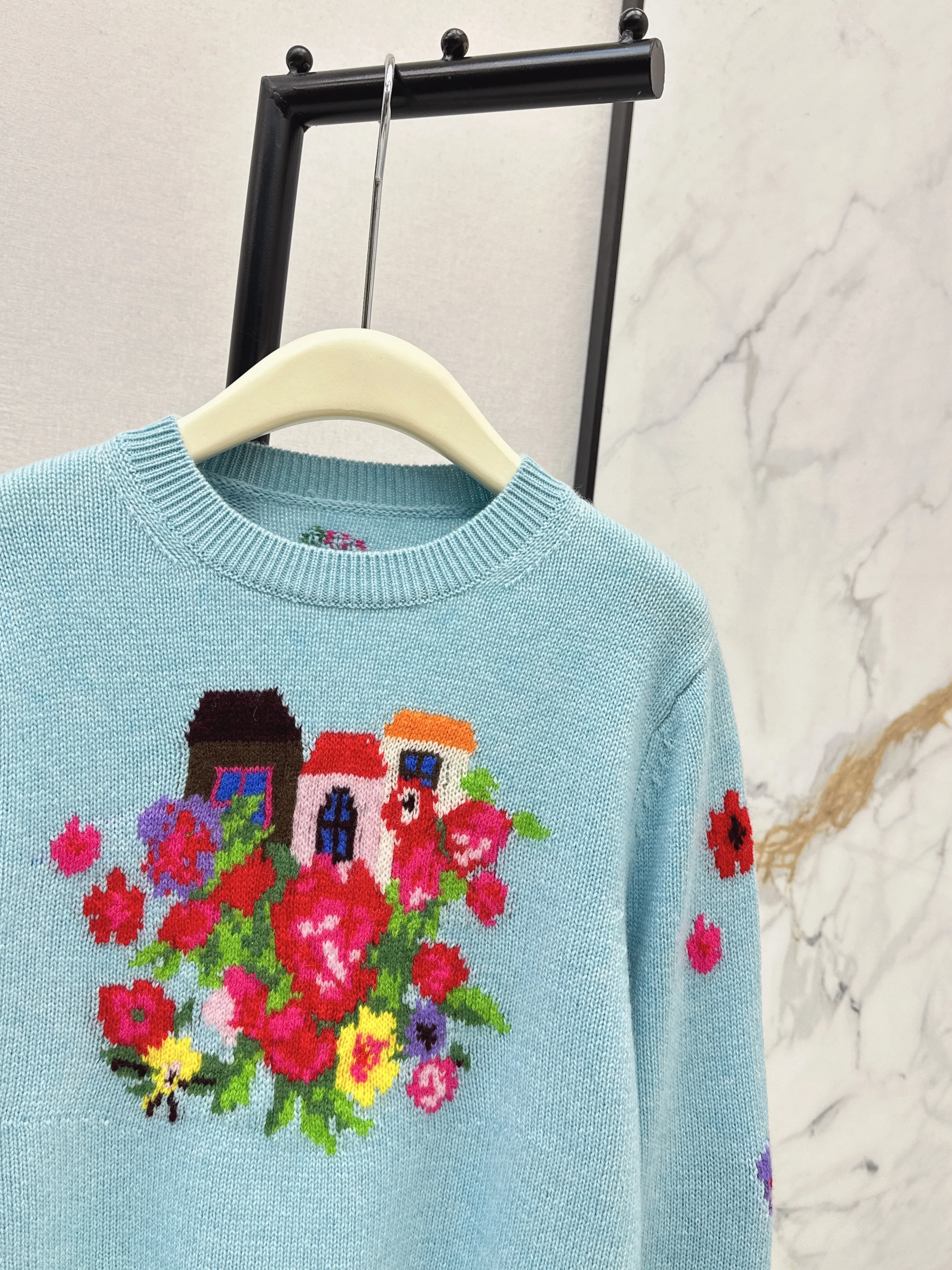 Erdo 26ss intarsia cashmere