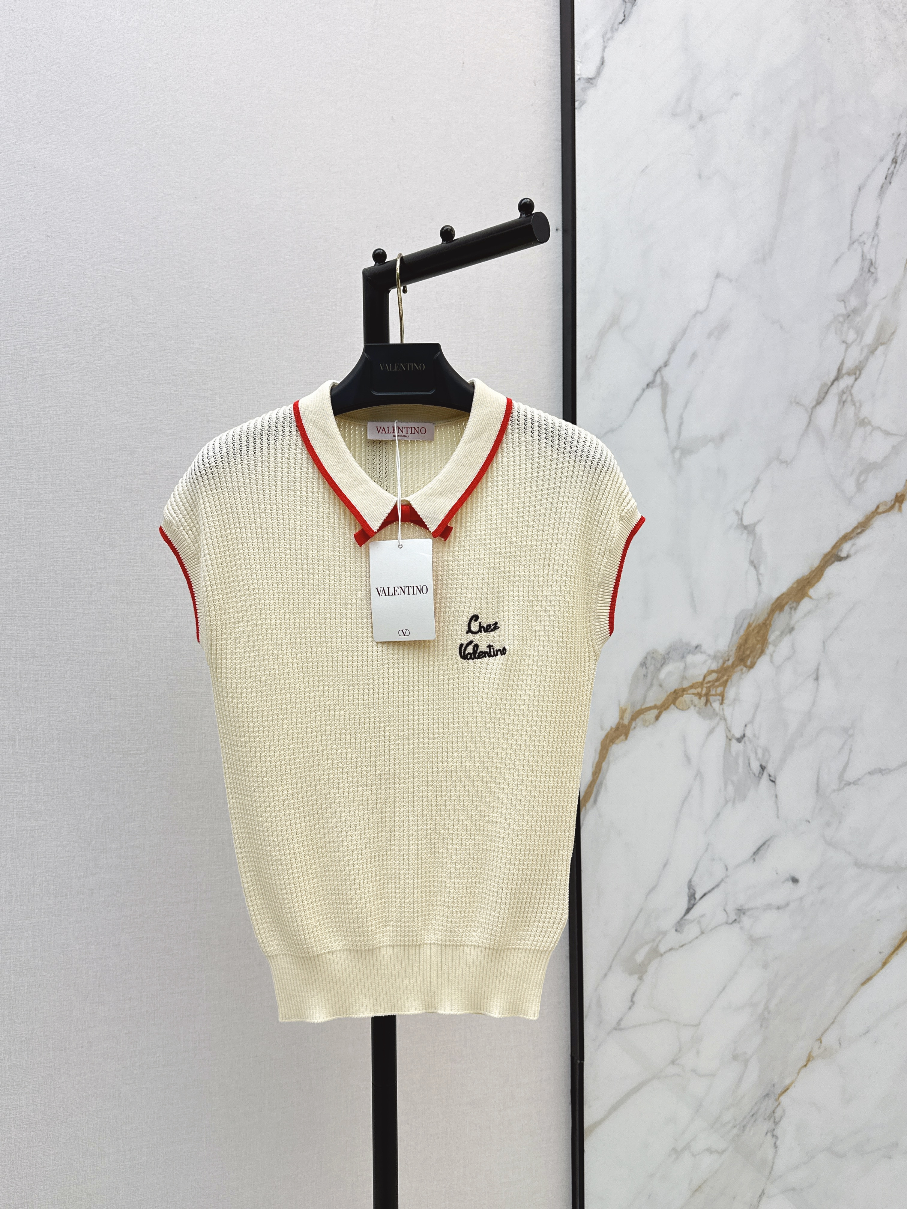 Valen 26ss bow knit vest