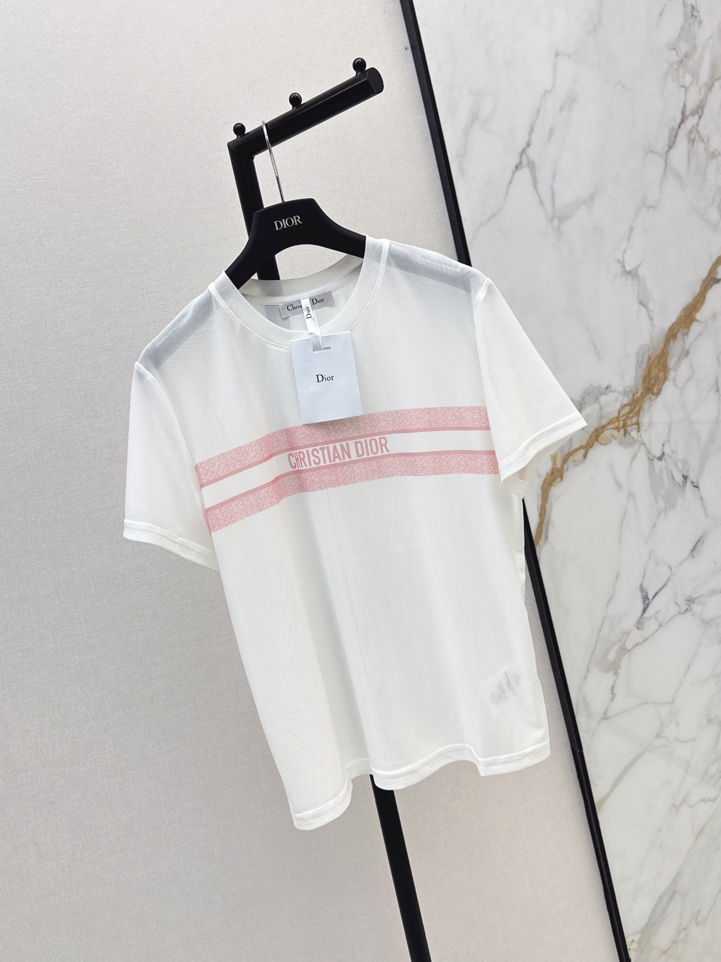 CD 26ss print mesh t-shirt
