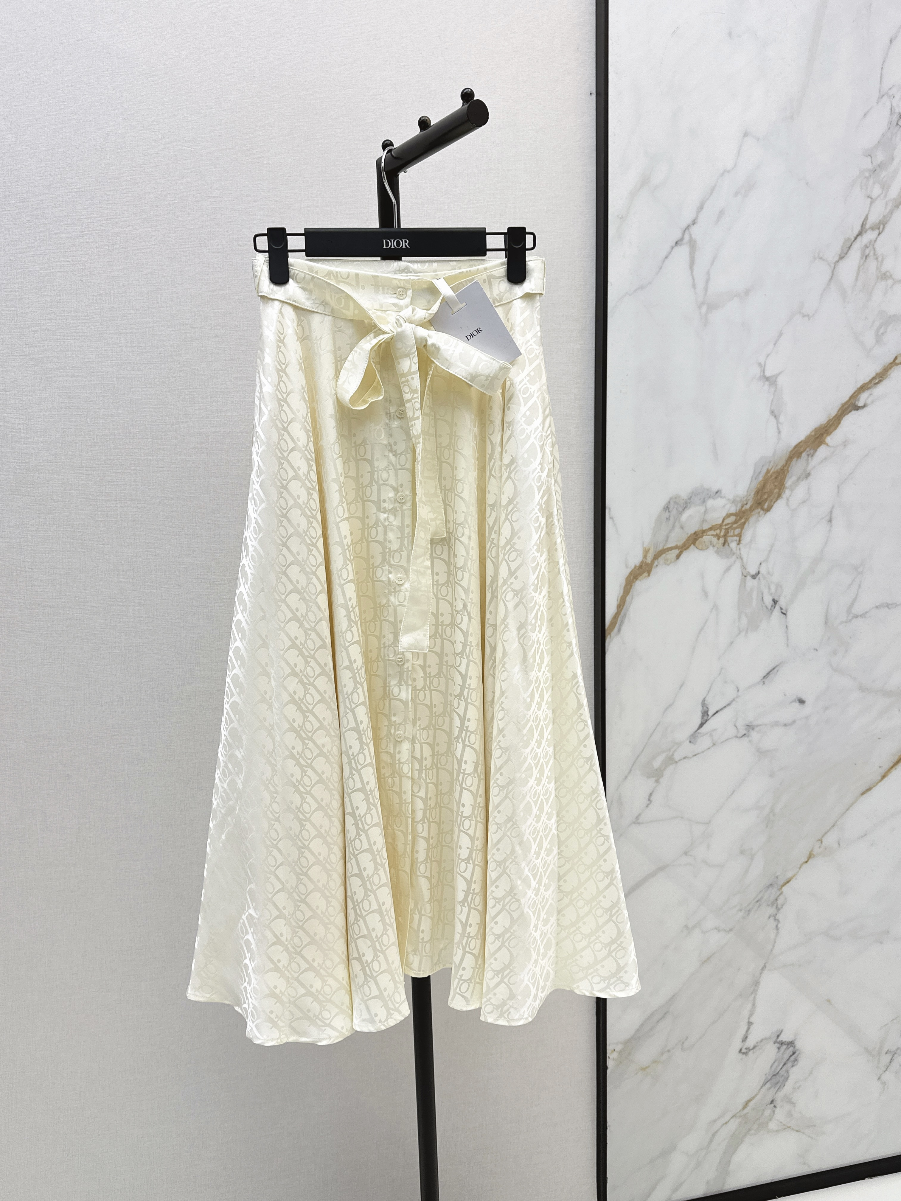 CD 26ss jacquard pleated skirt