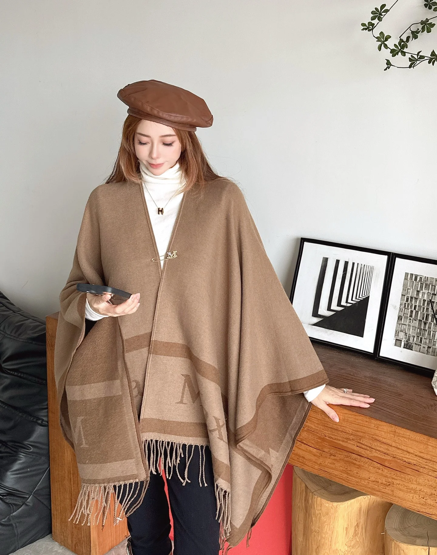 Max 25fw wool shawl