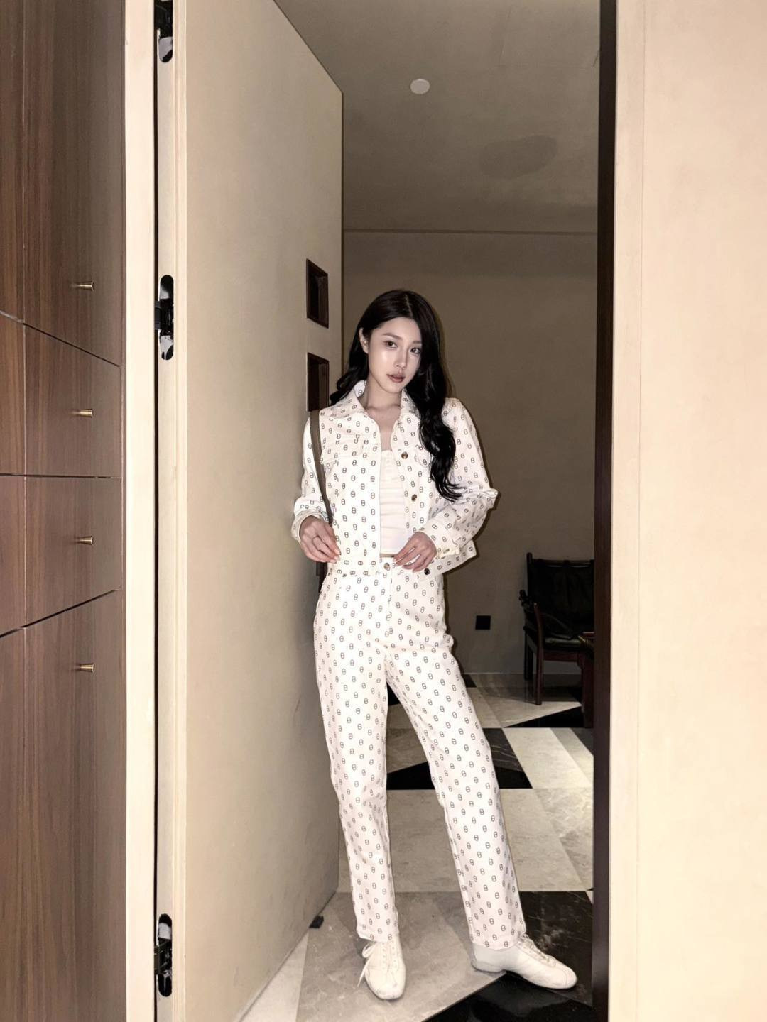 Herm 26ss print jeans