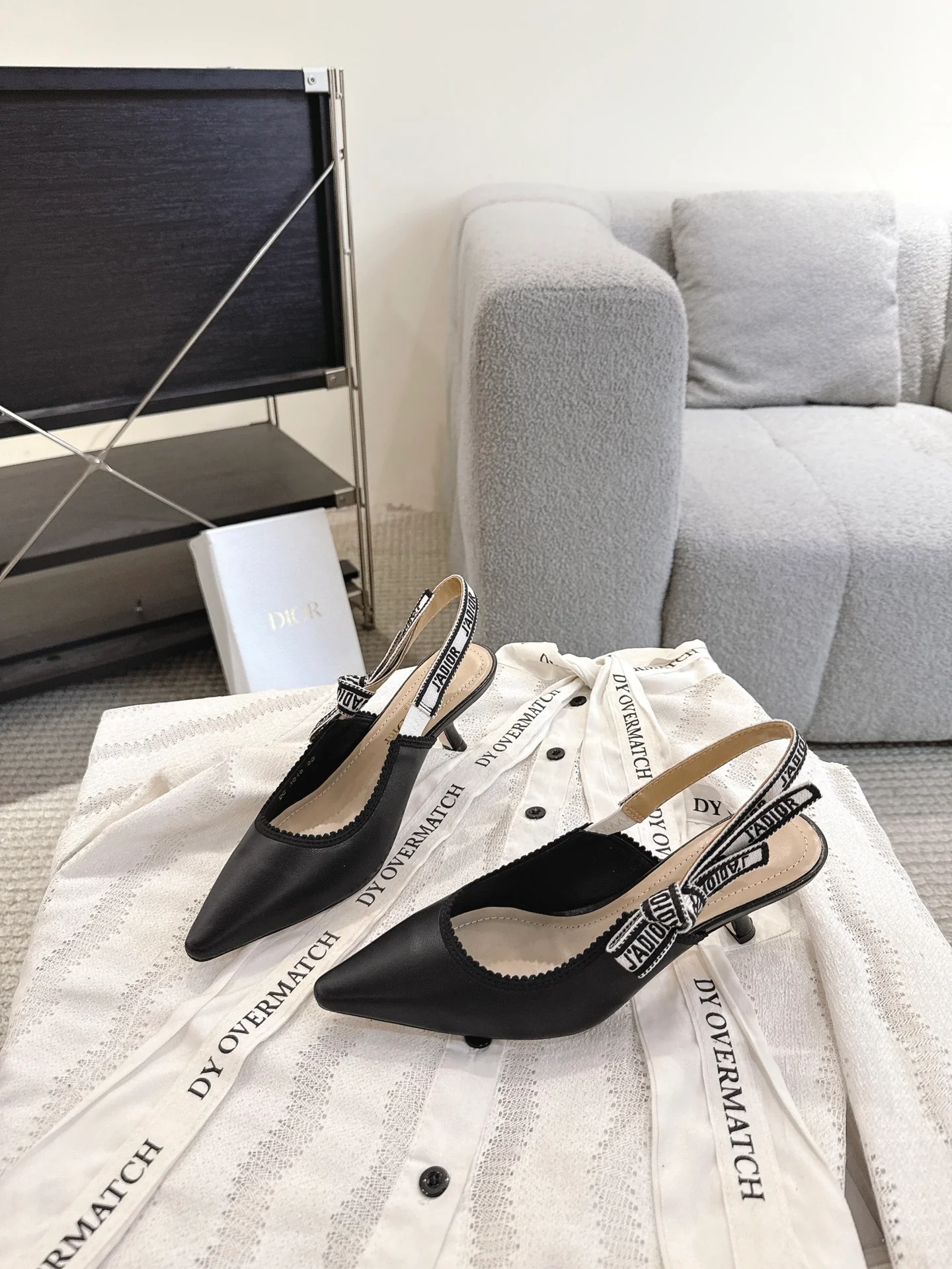 CD 25fw kitten slingback heels