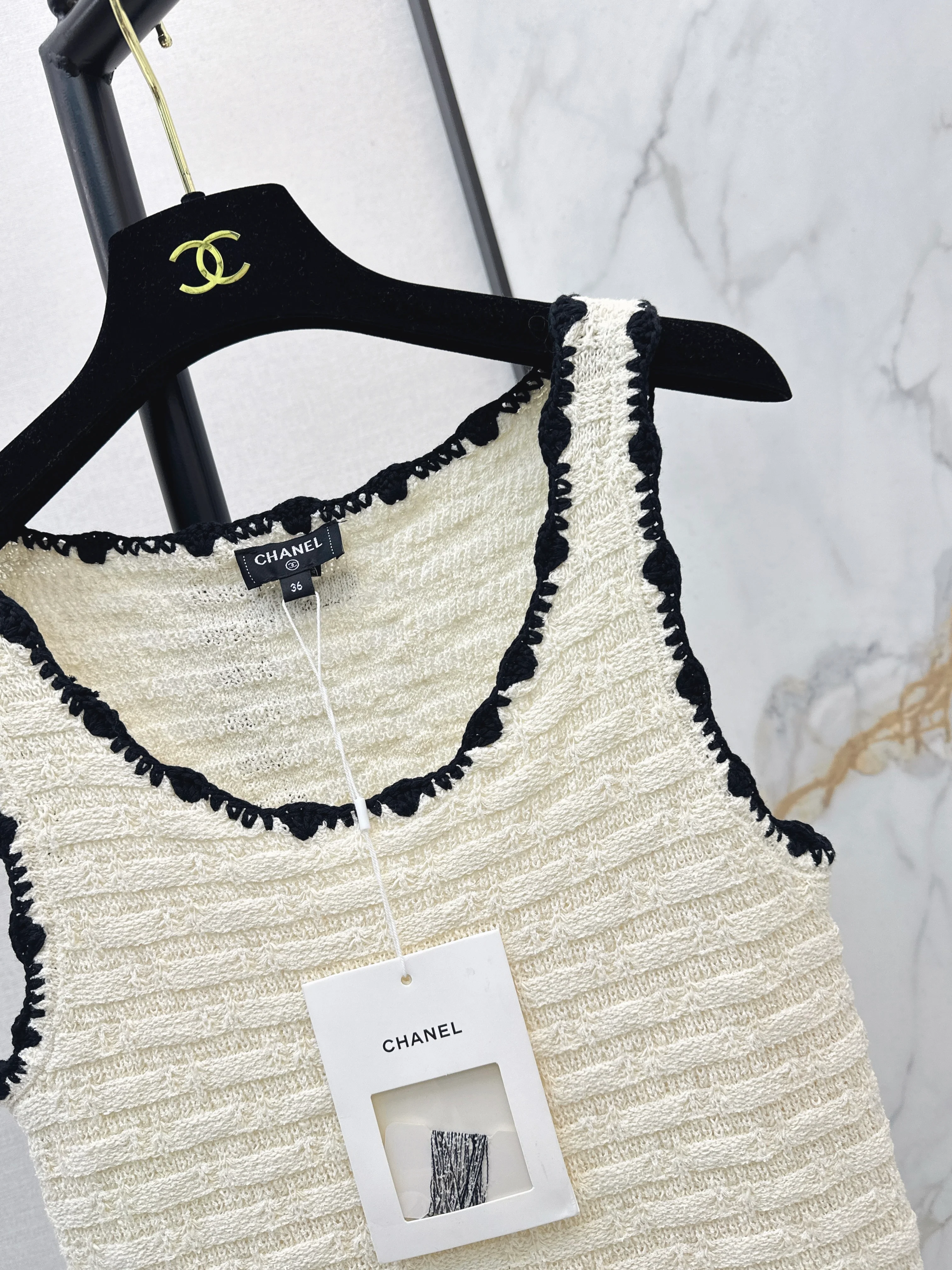 Chan 26ss knitted vest