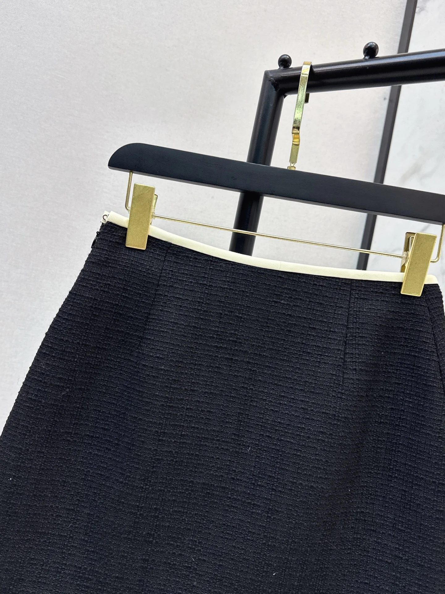 Valen 26ss woven A-line skirt