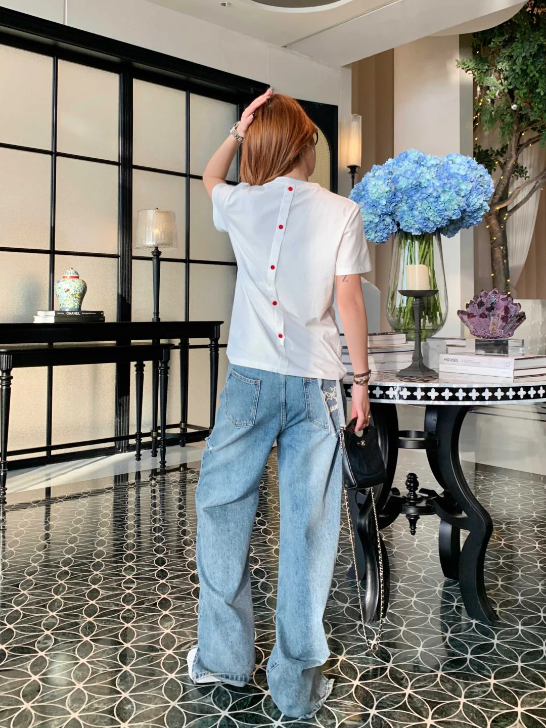 CD 26ss heart print t-shirts