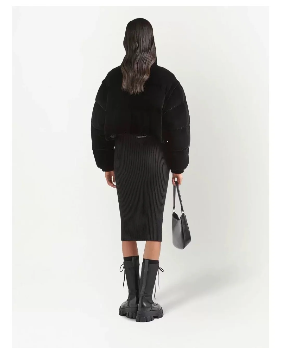 Pra 25fw velvet detachable down jacket