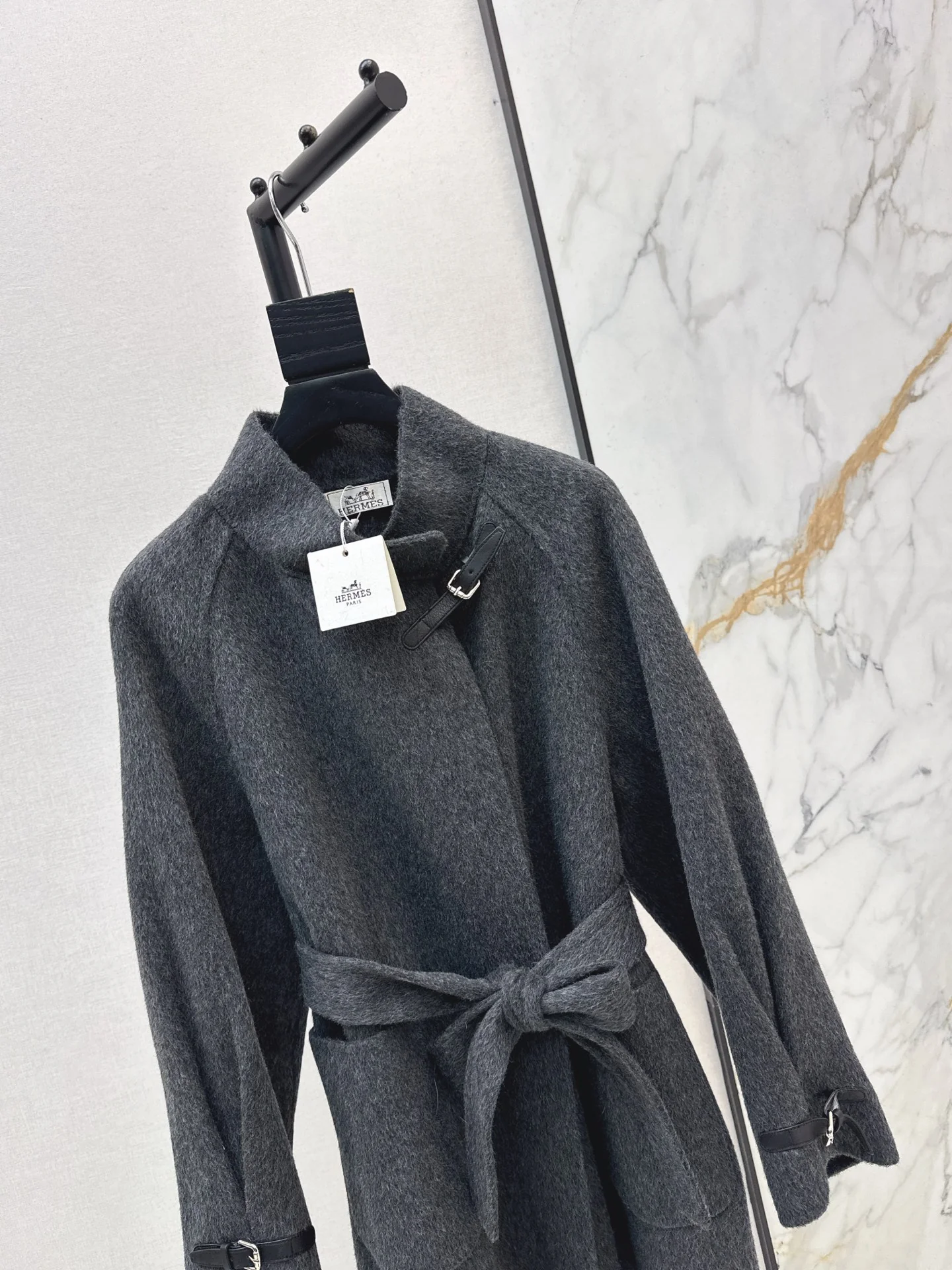 Her 25fw woolen belted overcoats