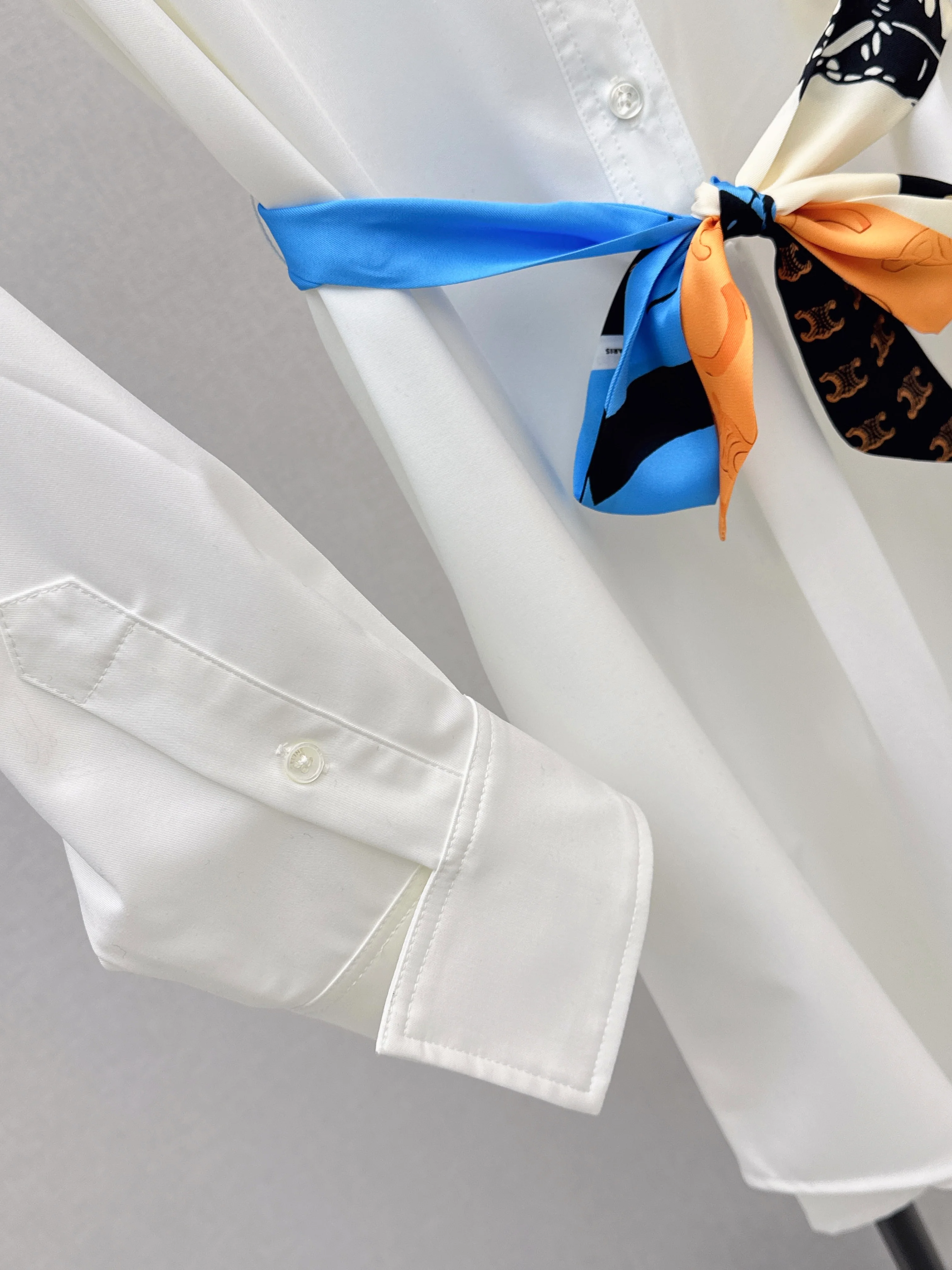 Celi 26ss scarf-detail shirt dress