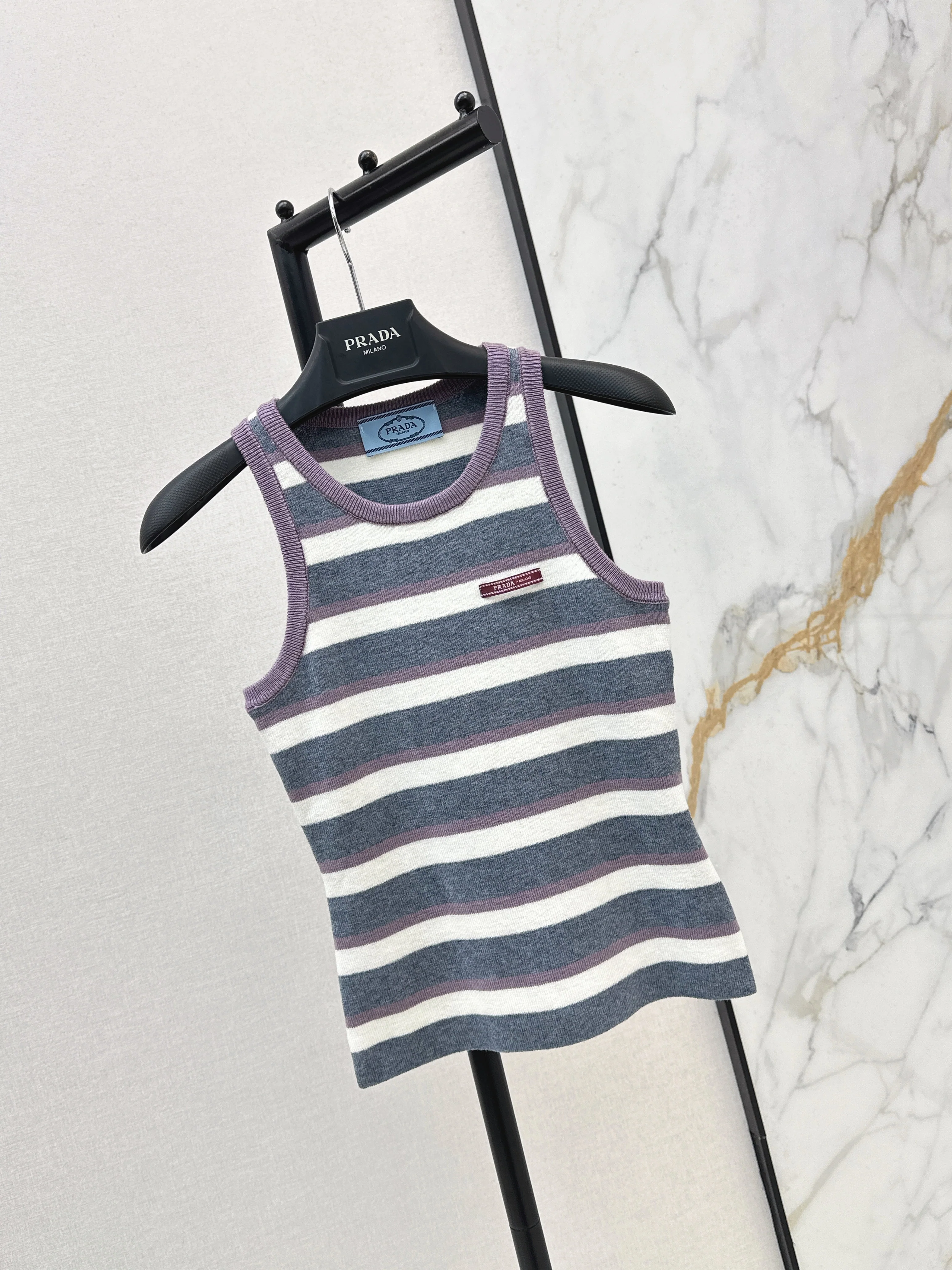 Prad 26ss knitted vest