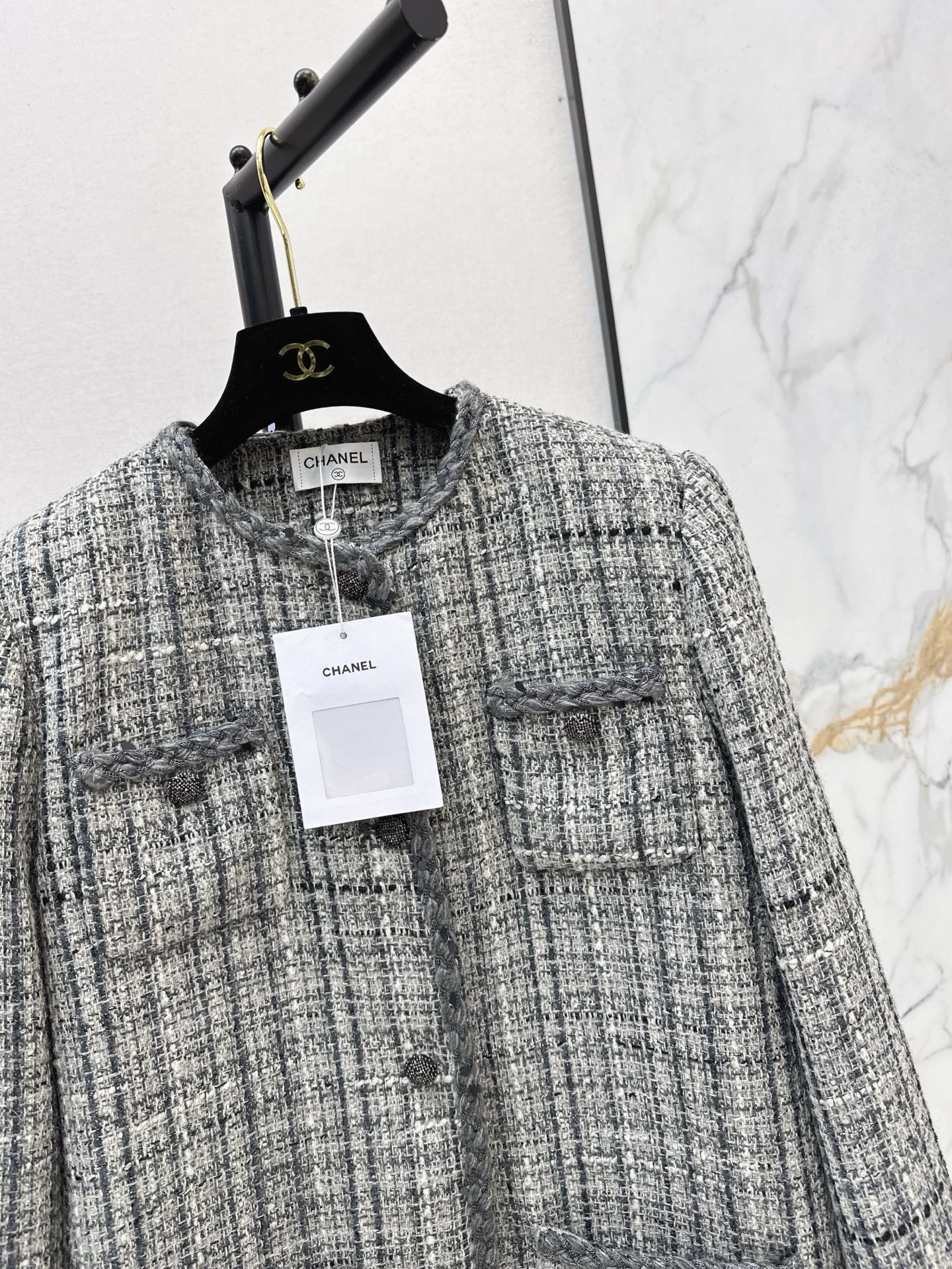Chan 26ss woven tweed jacket
