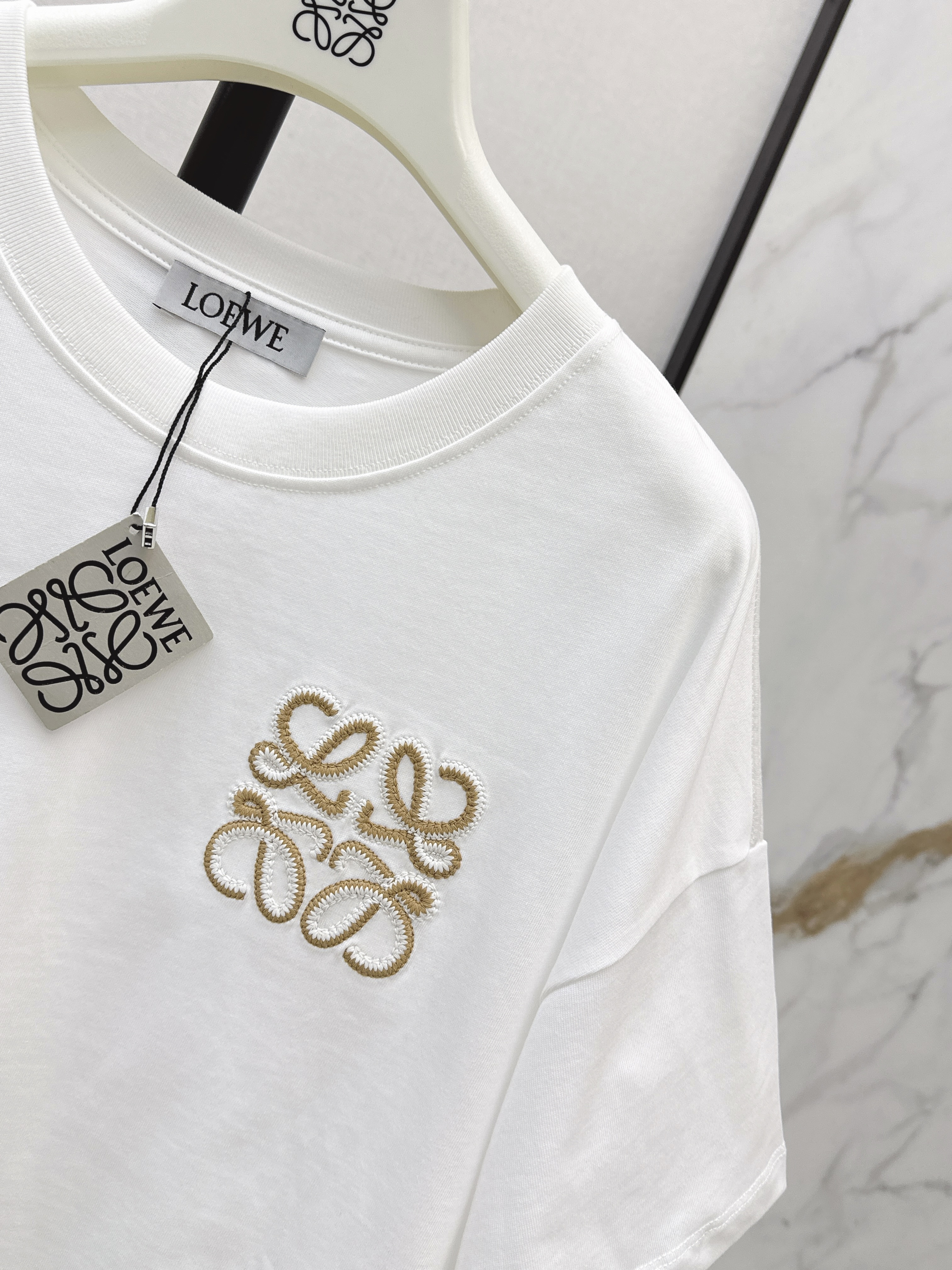 Loe 26ss embroidery t-shirt
