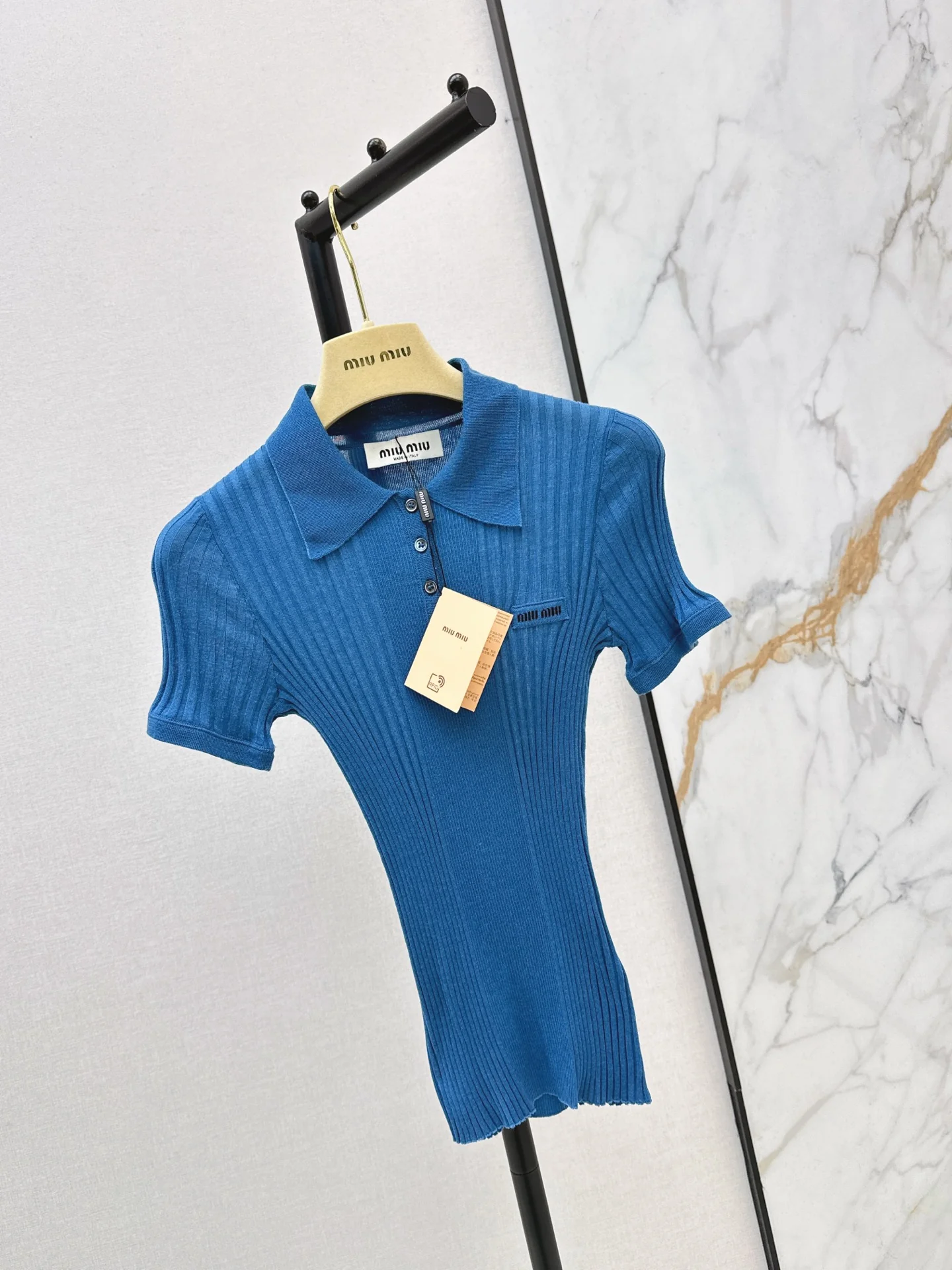 Miu 26ss polo knitwear