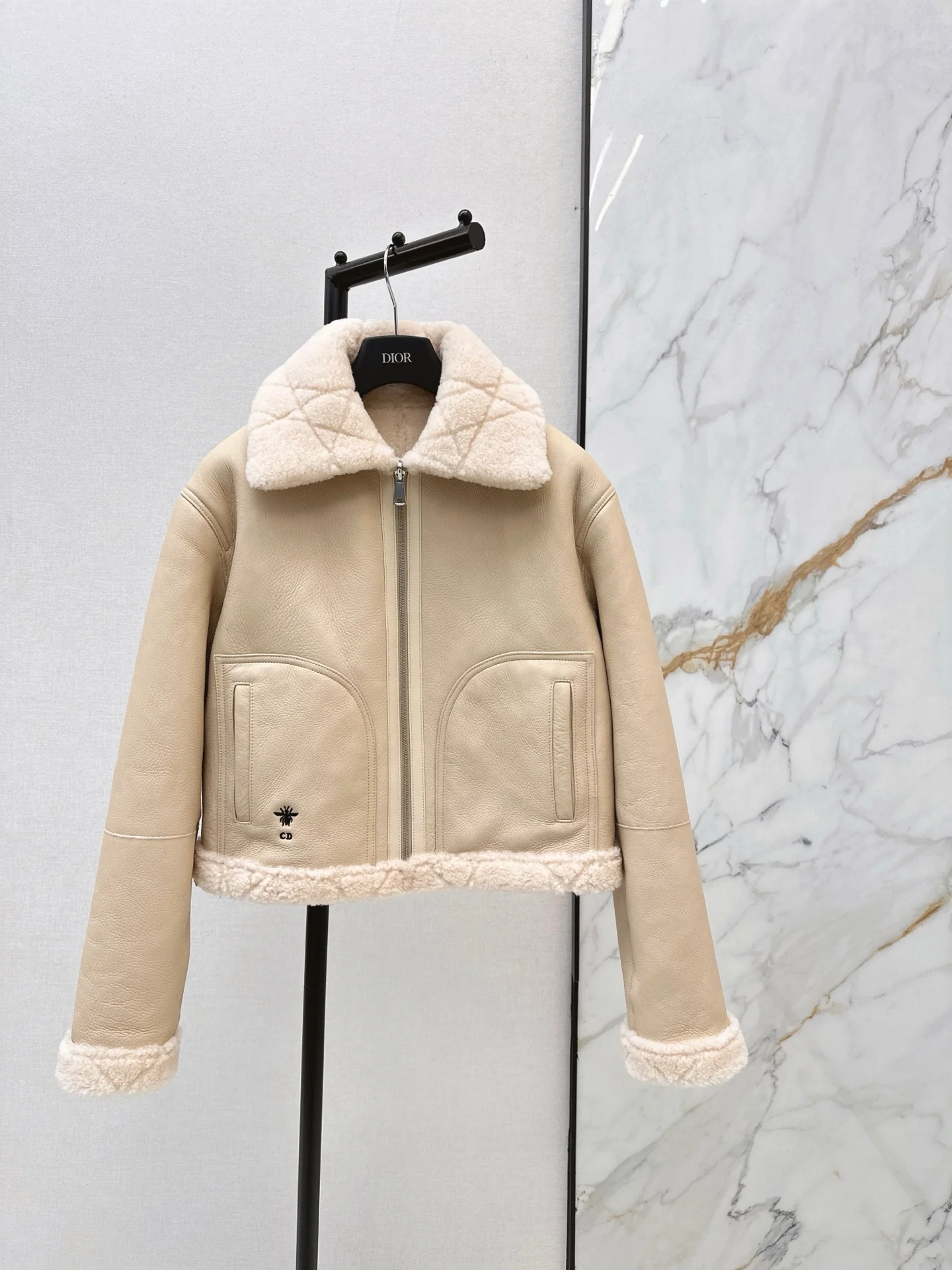 CD 26ss reversible fur jacket