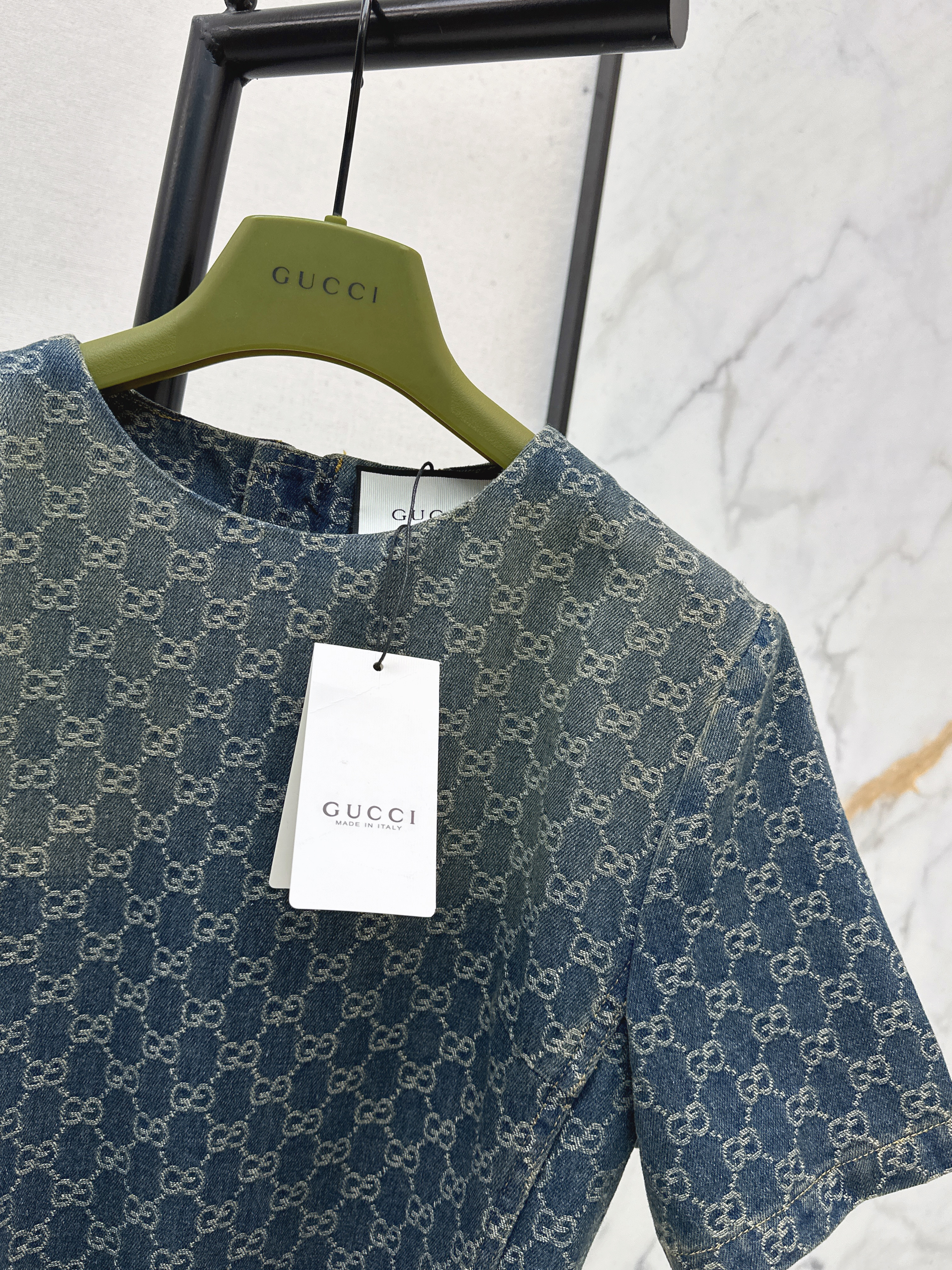 Guc 26ss jacquard dress