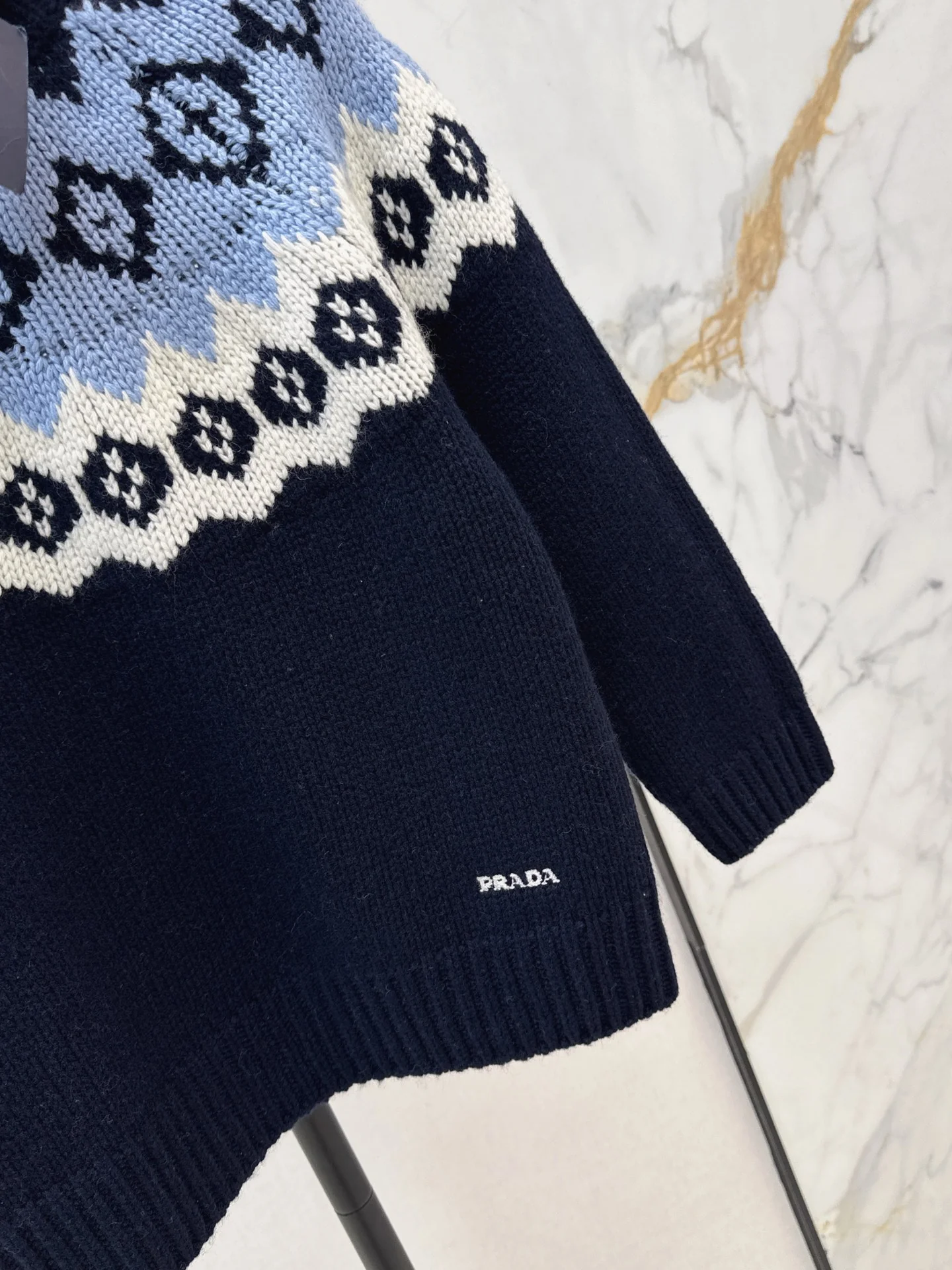 Prad 25fw jacquard sweater