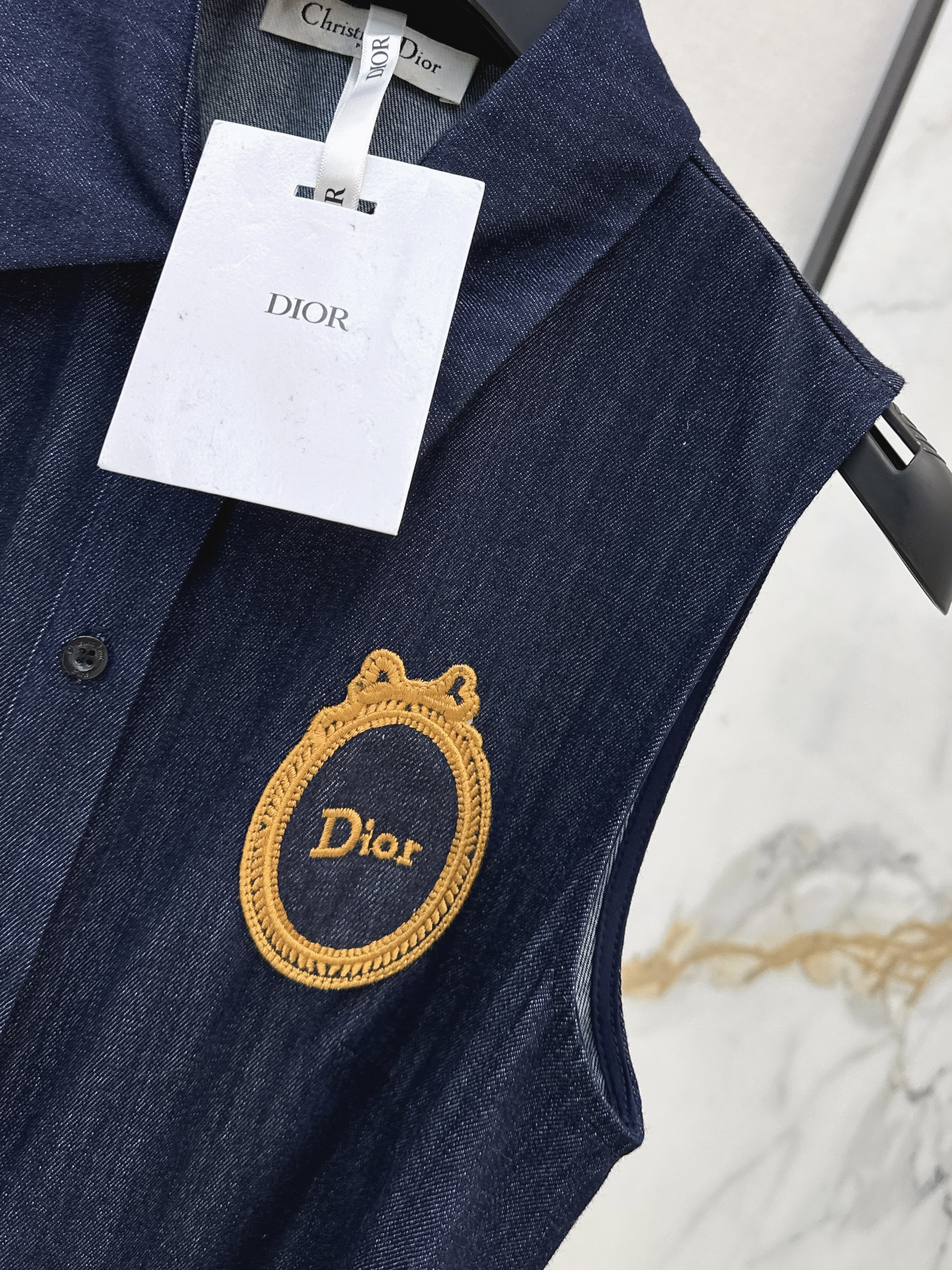CD 26ss sleeveless denim dress