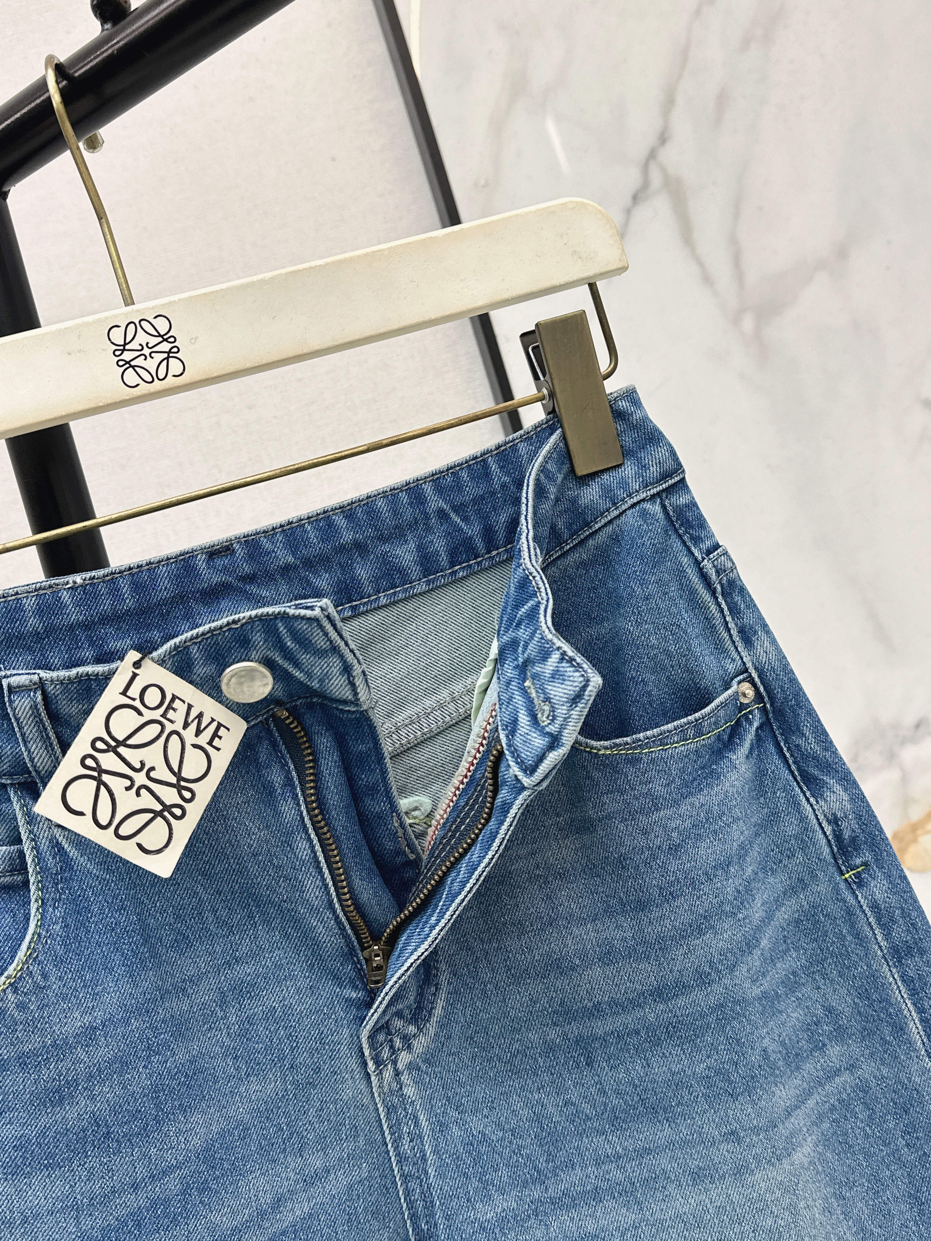 Loe 26ss cropped jeans