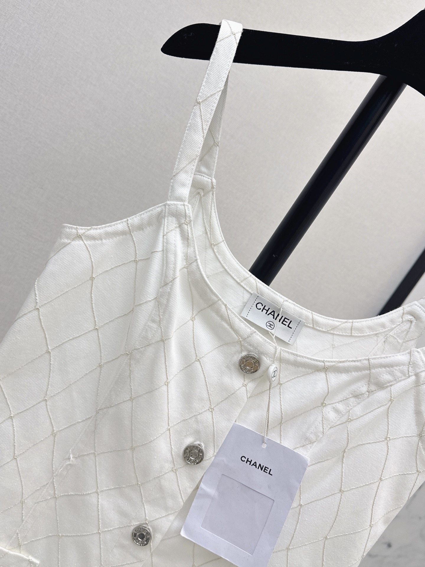 Chan 26ss denim slip dress