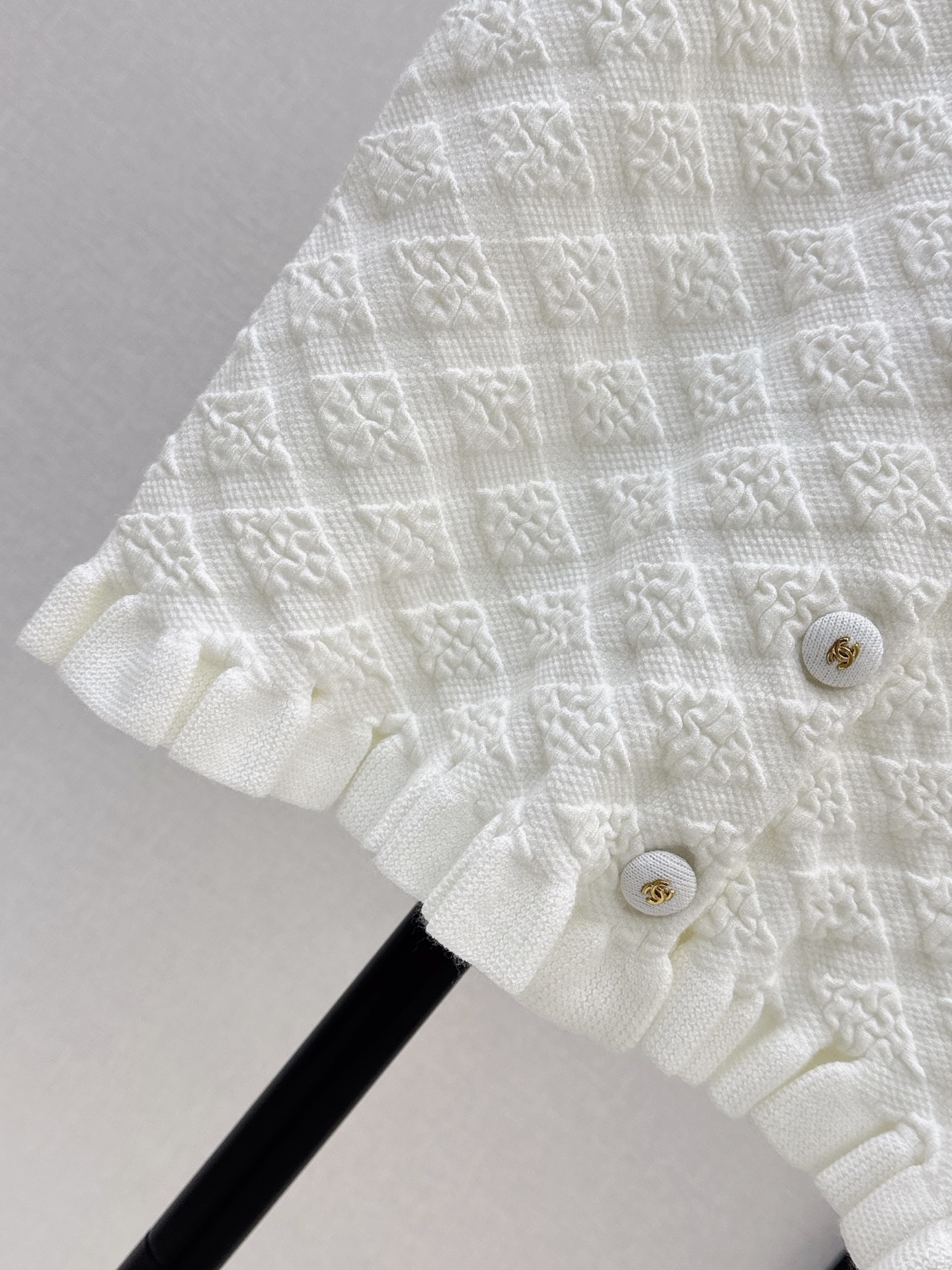 Chan 26ss jacquard knit cardigan