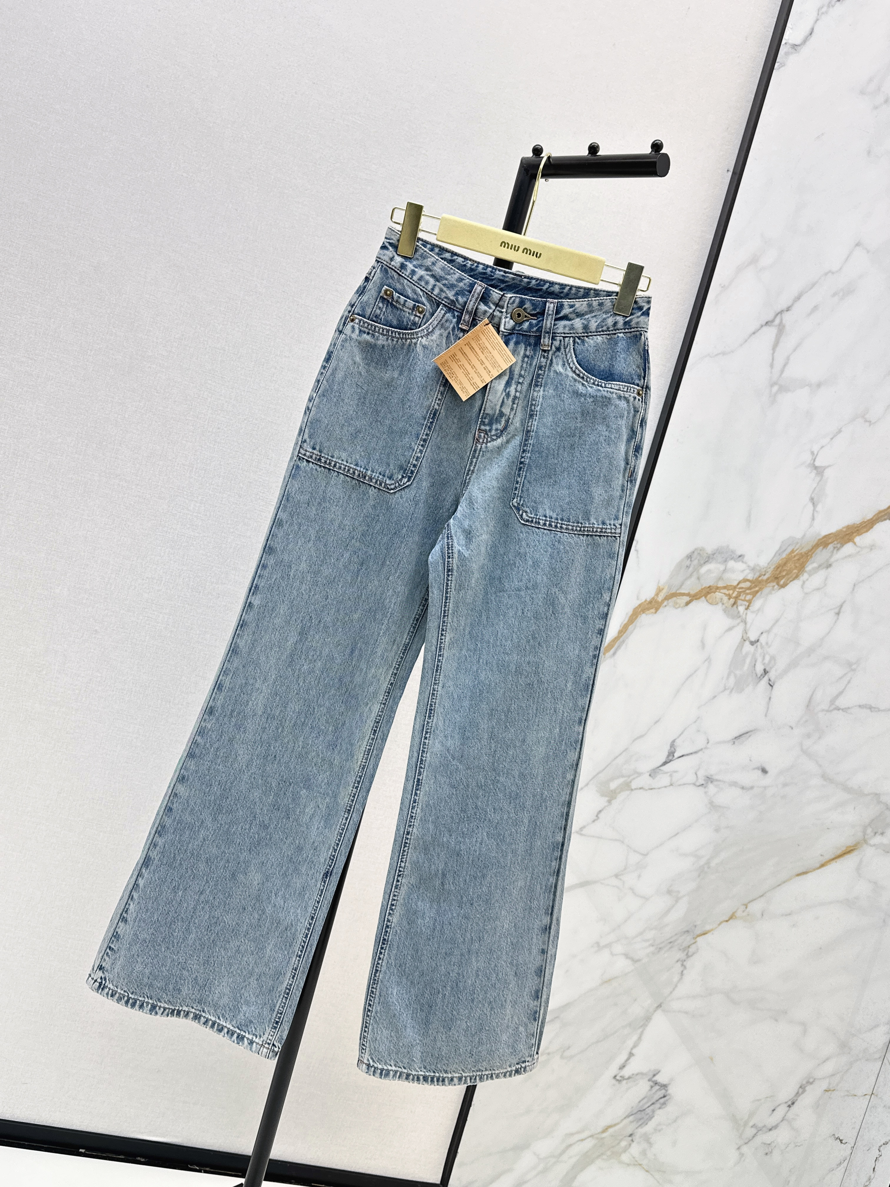 Miu 26ss straight-leg jeans