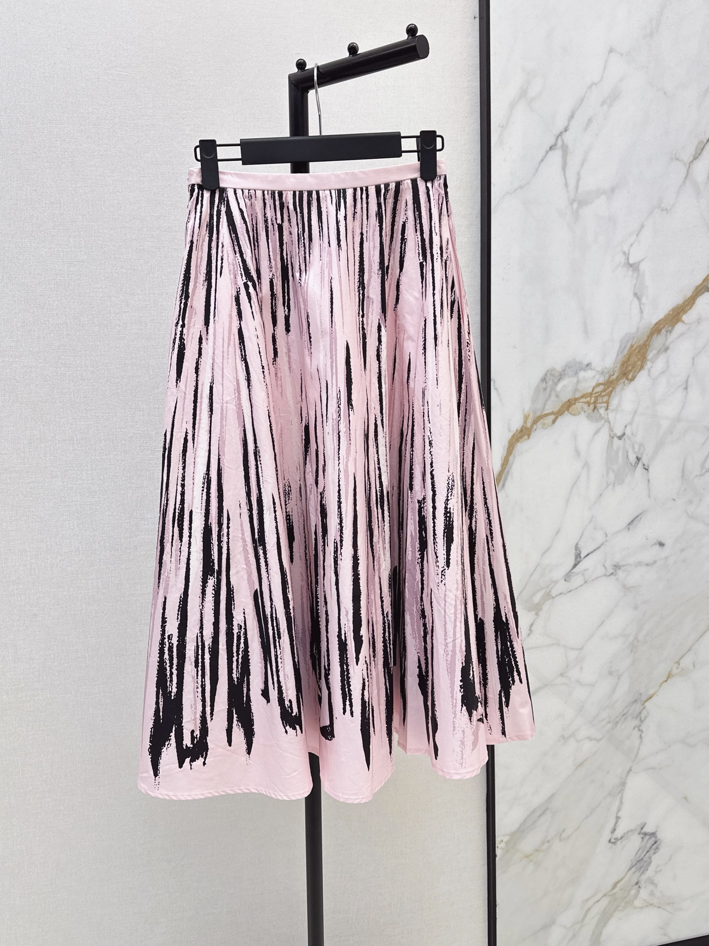 CD 26ss bow print pleated skirt