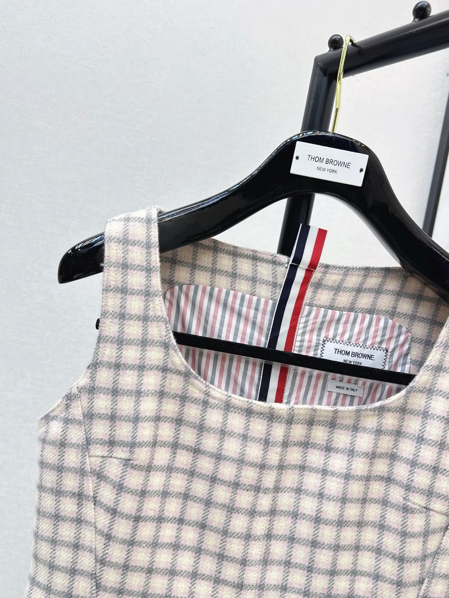 Thom 25fw tweed sleeveless dress