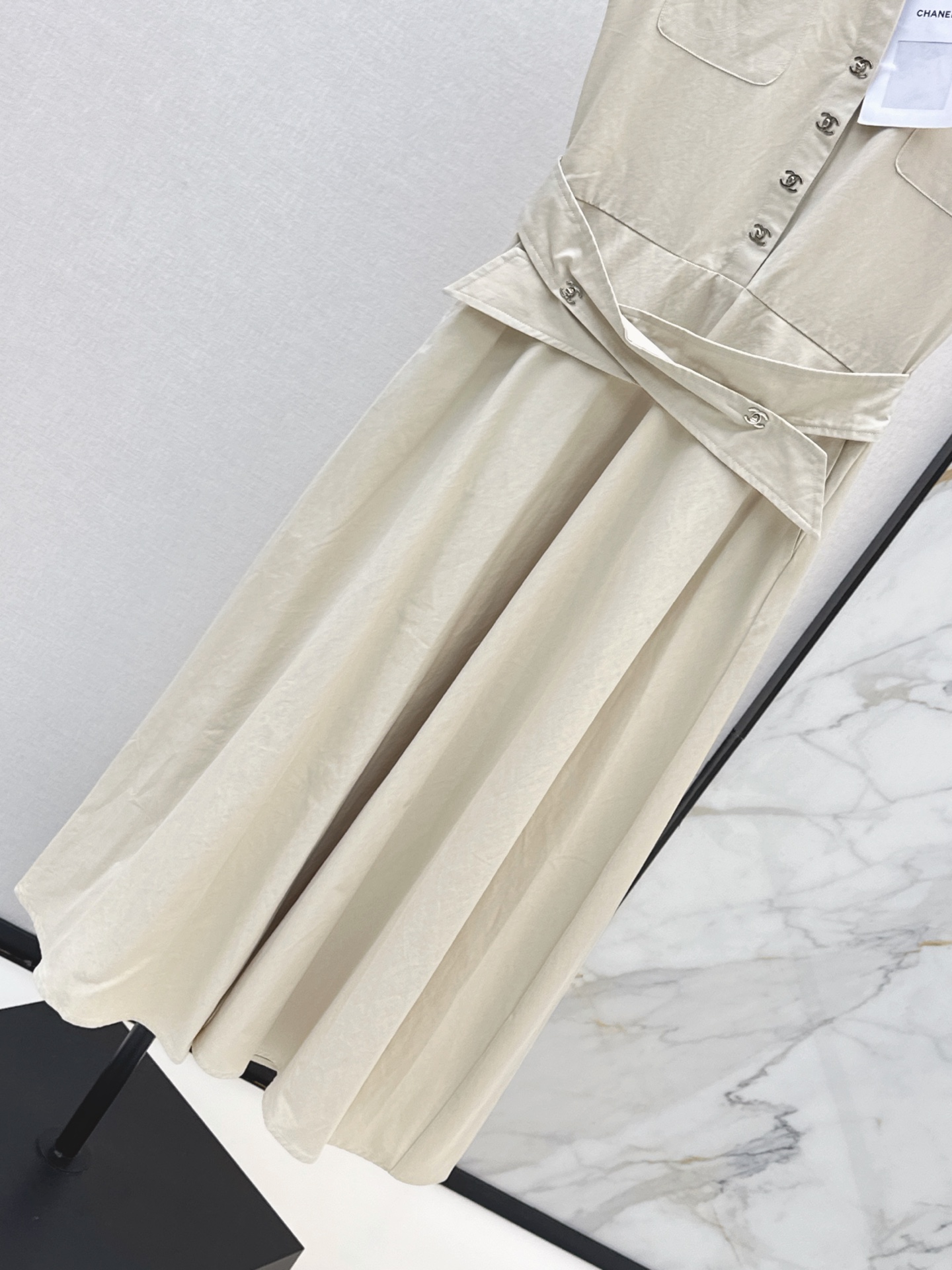 Chan 26ss sleeveless denim dress