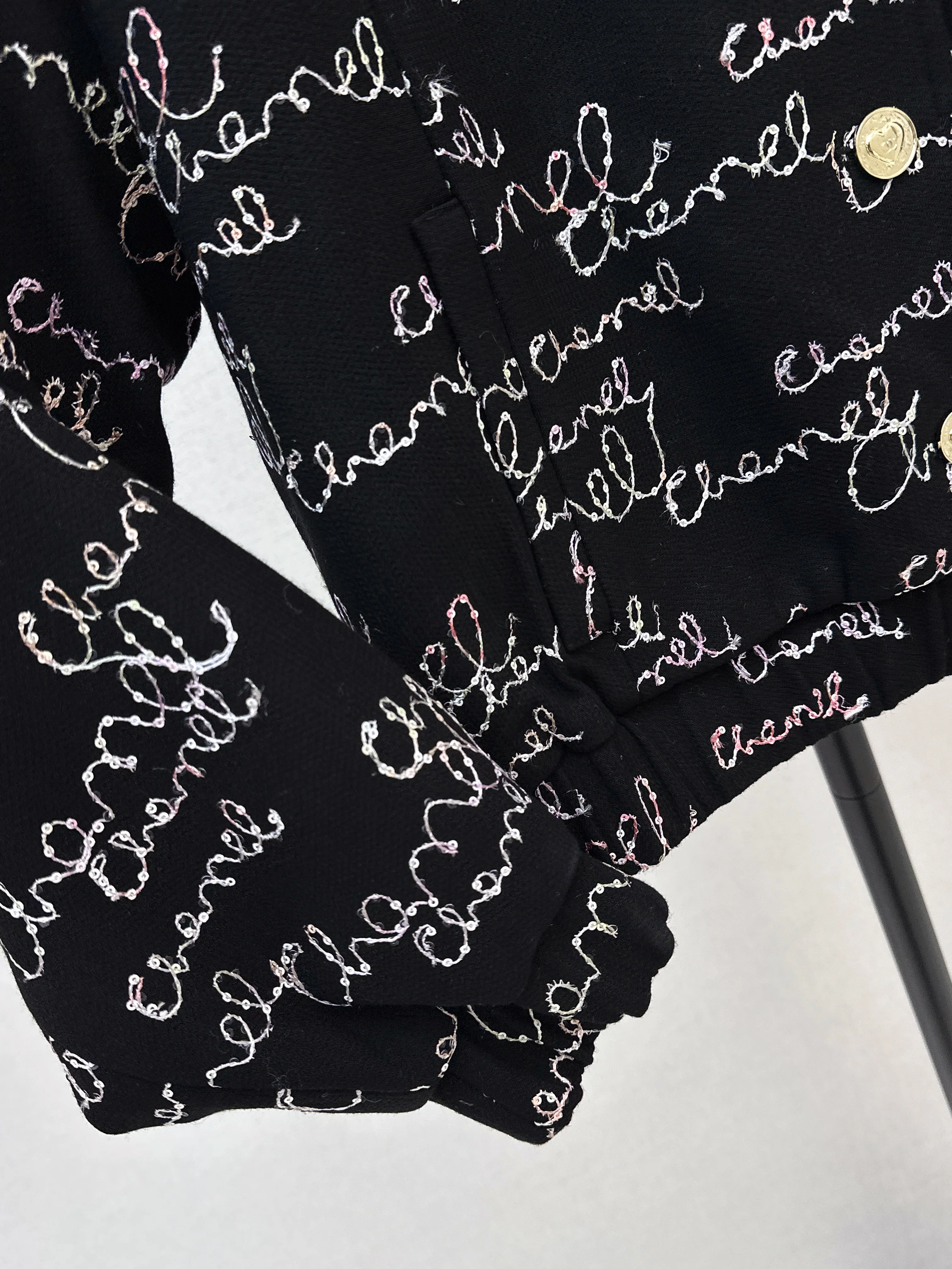 Chan 26ss sequin embroidery jacket
