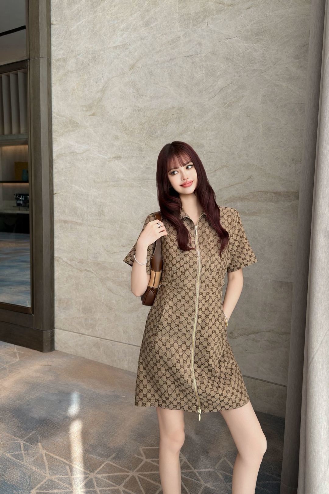 Guc 26ss denim dress