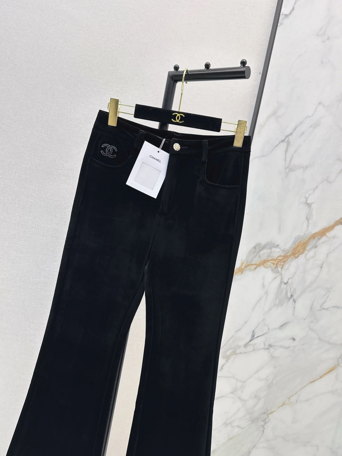 Chan 25fw velvet flared pants