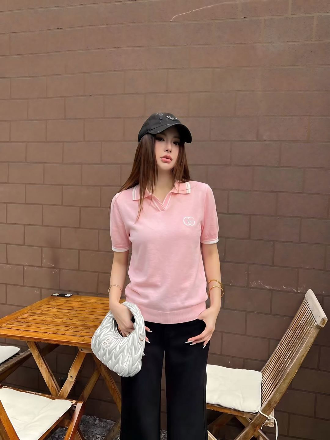 Guc 26ss embroidery knitwear