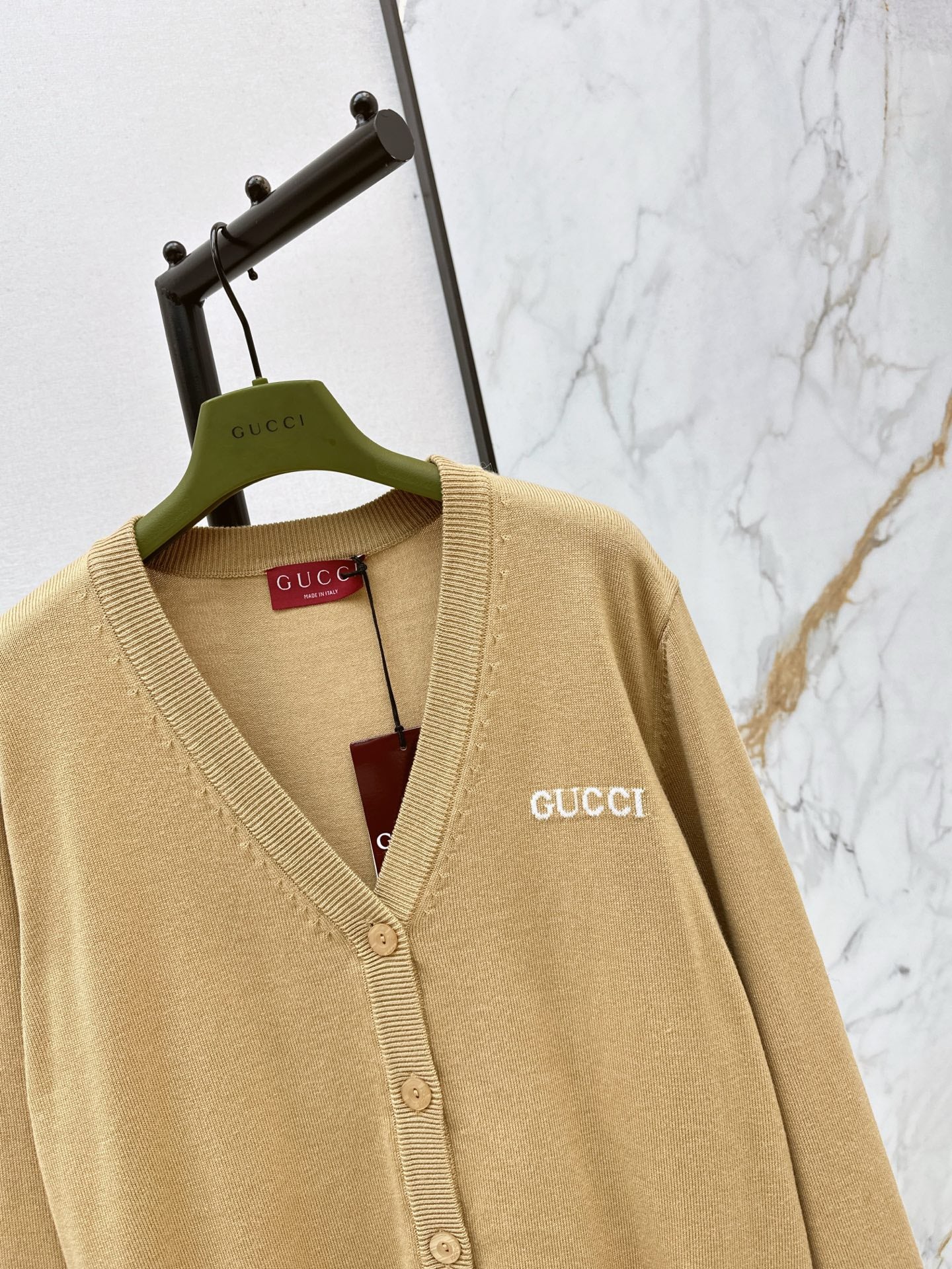 Gucc 26ss jacquard knit cardigan