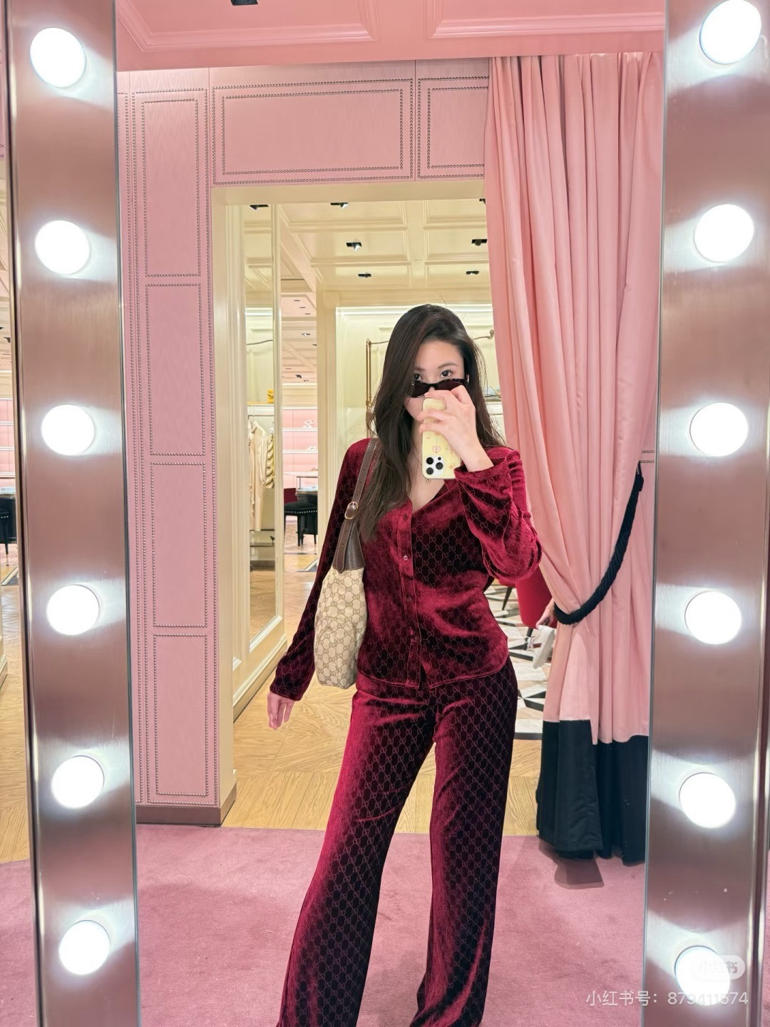 Guc 26ss velvet pants