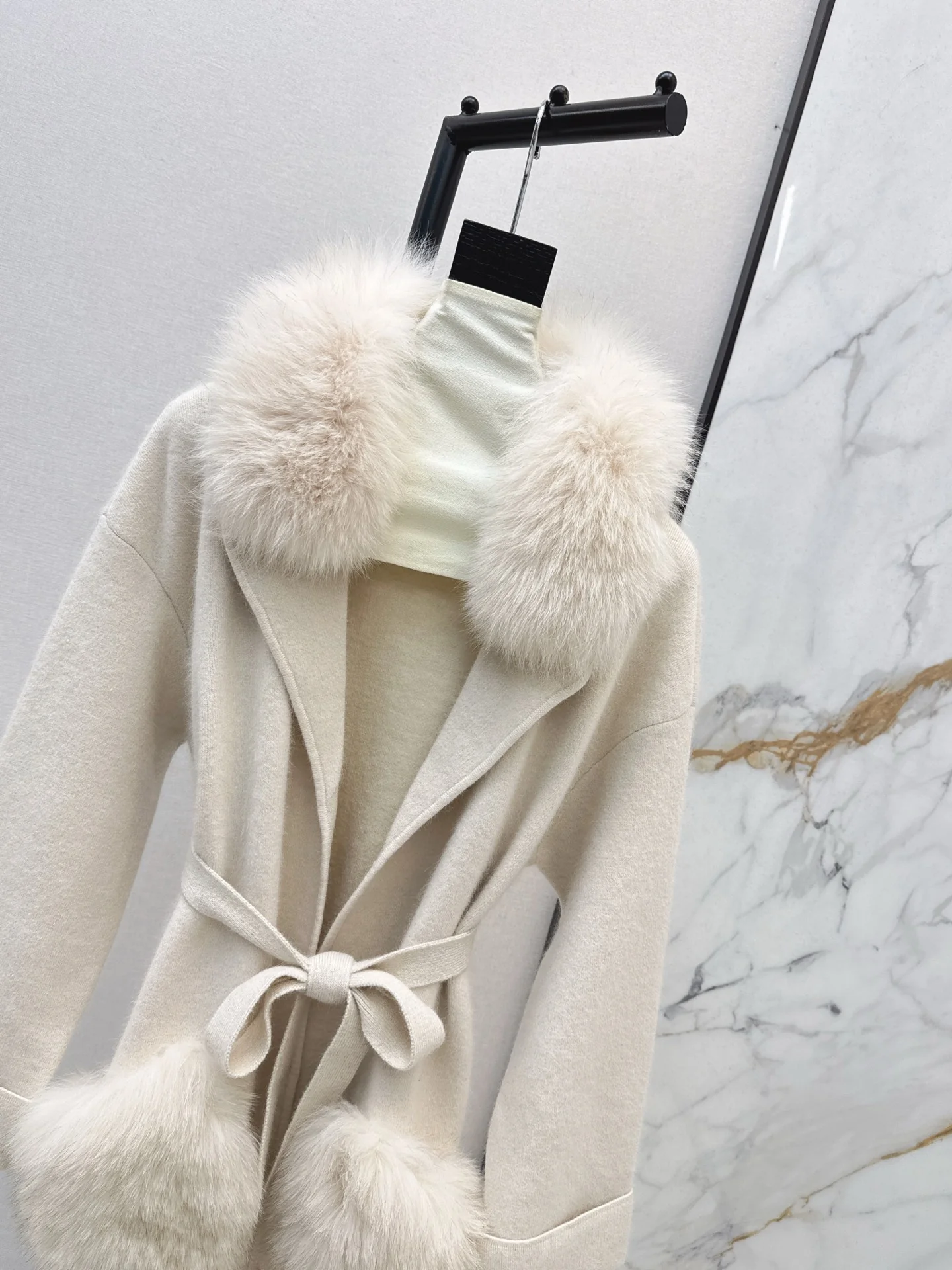 Fend 25fw knit wrap coats