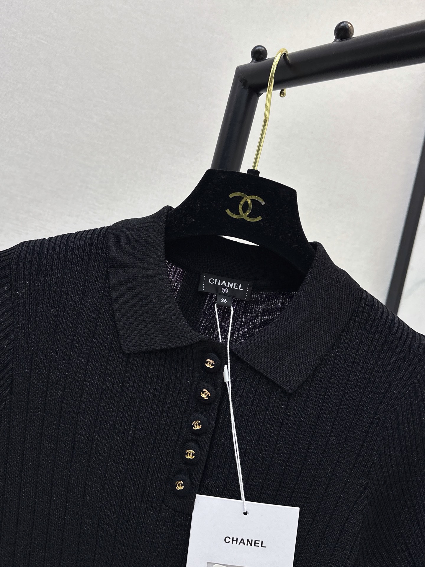 Chan 26ss knit polo shirt