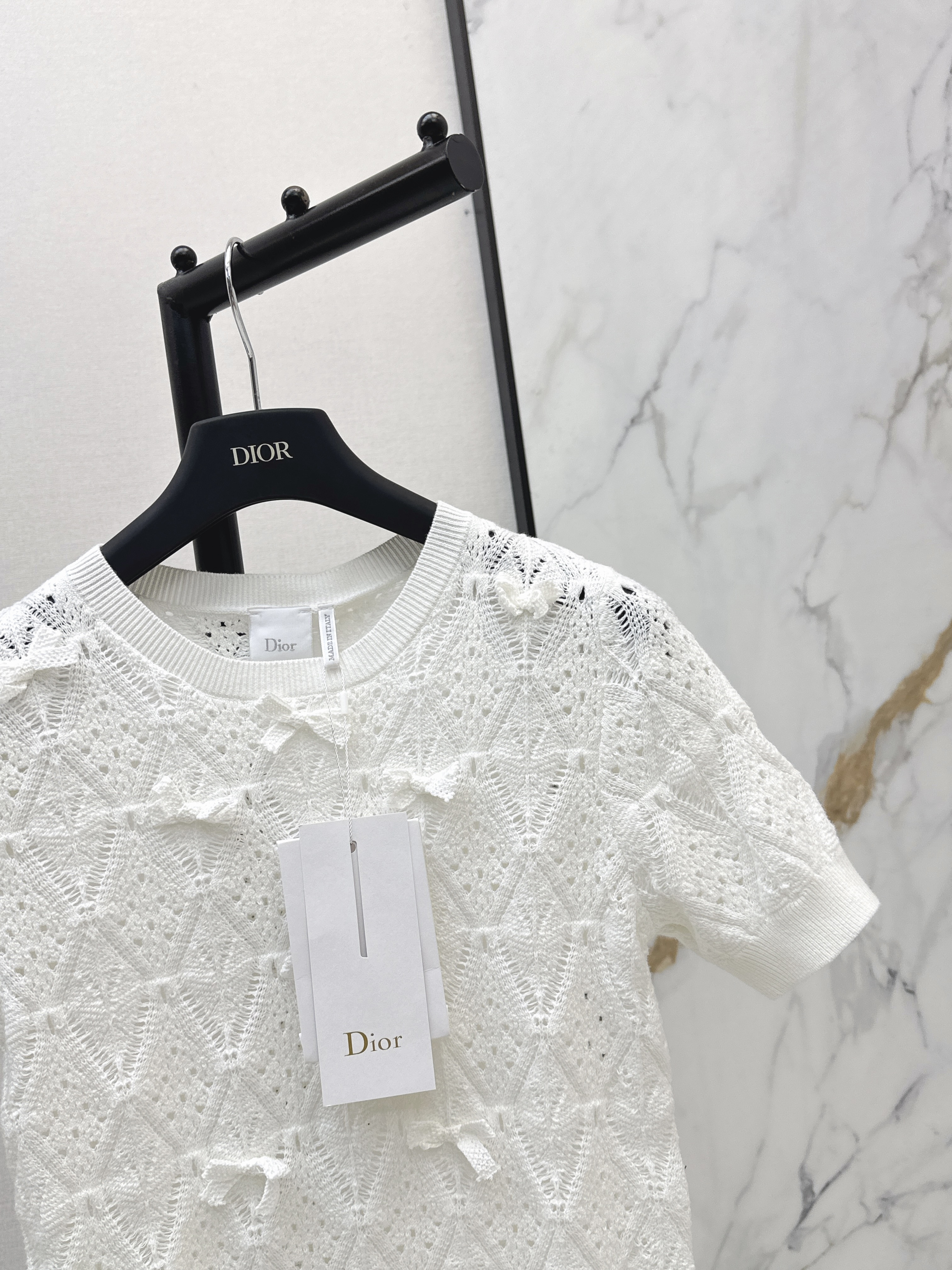 CD 26ss bow hollow knitwear