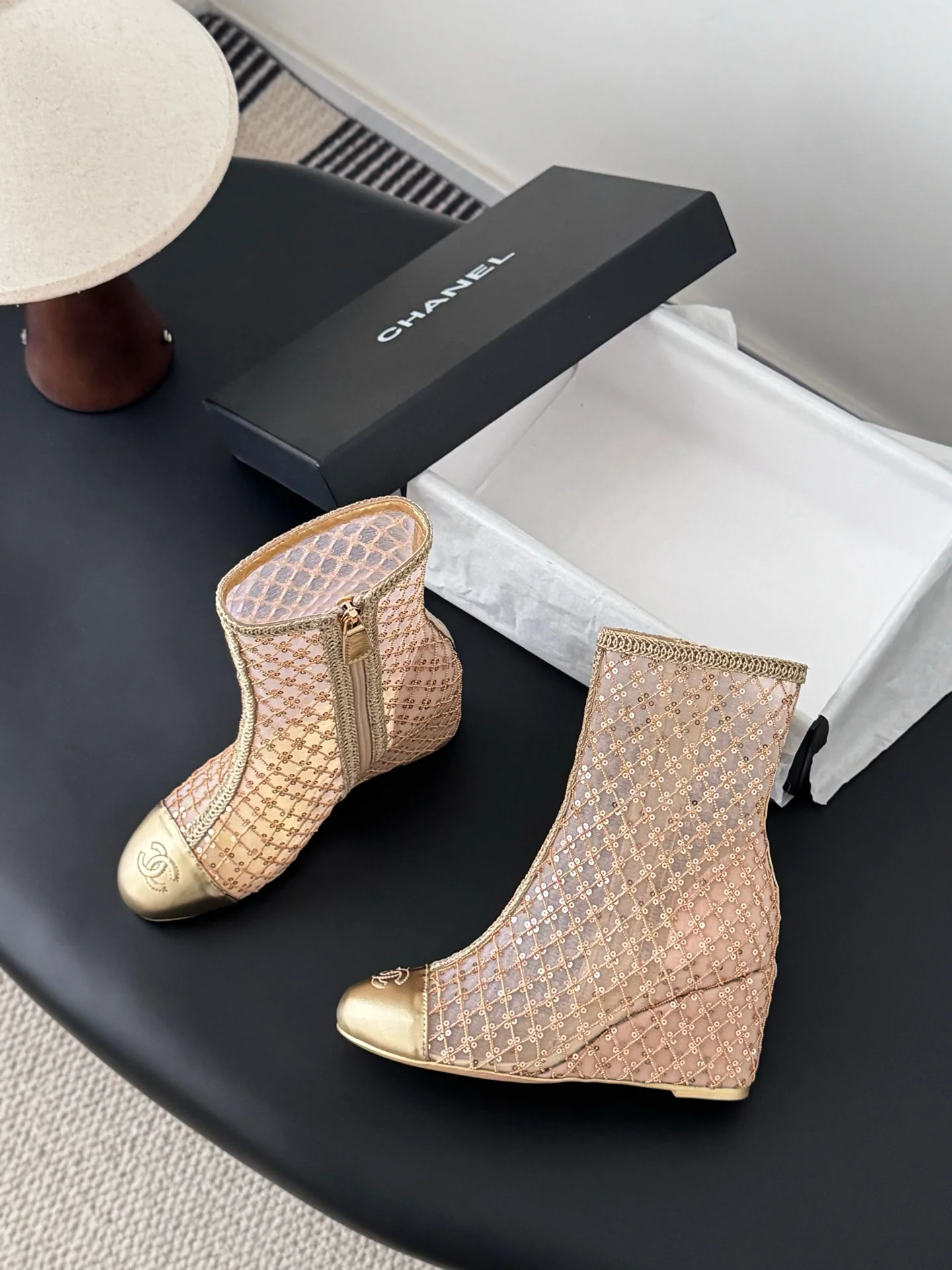 Chan 26ss wedge boots