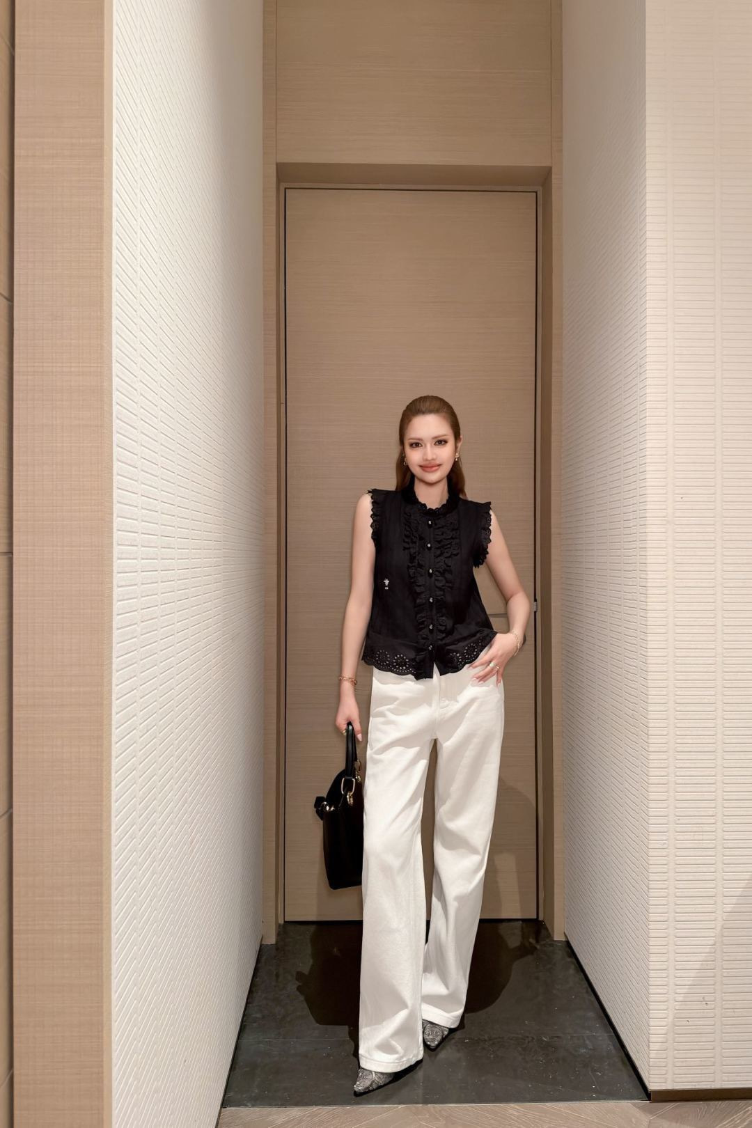 CD 26ss reffle sleeveless shirt