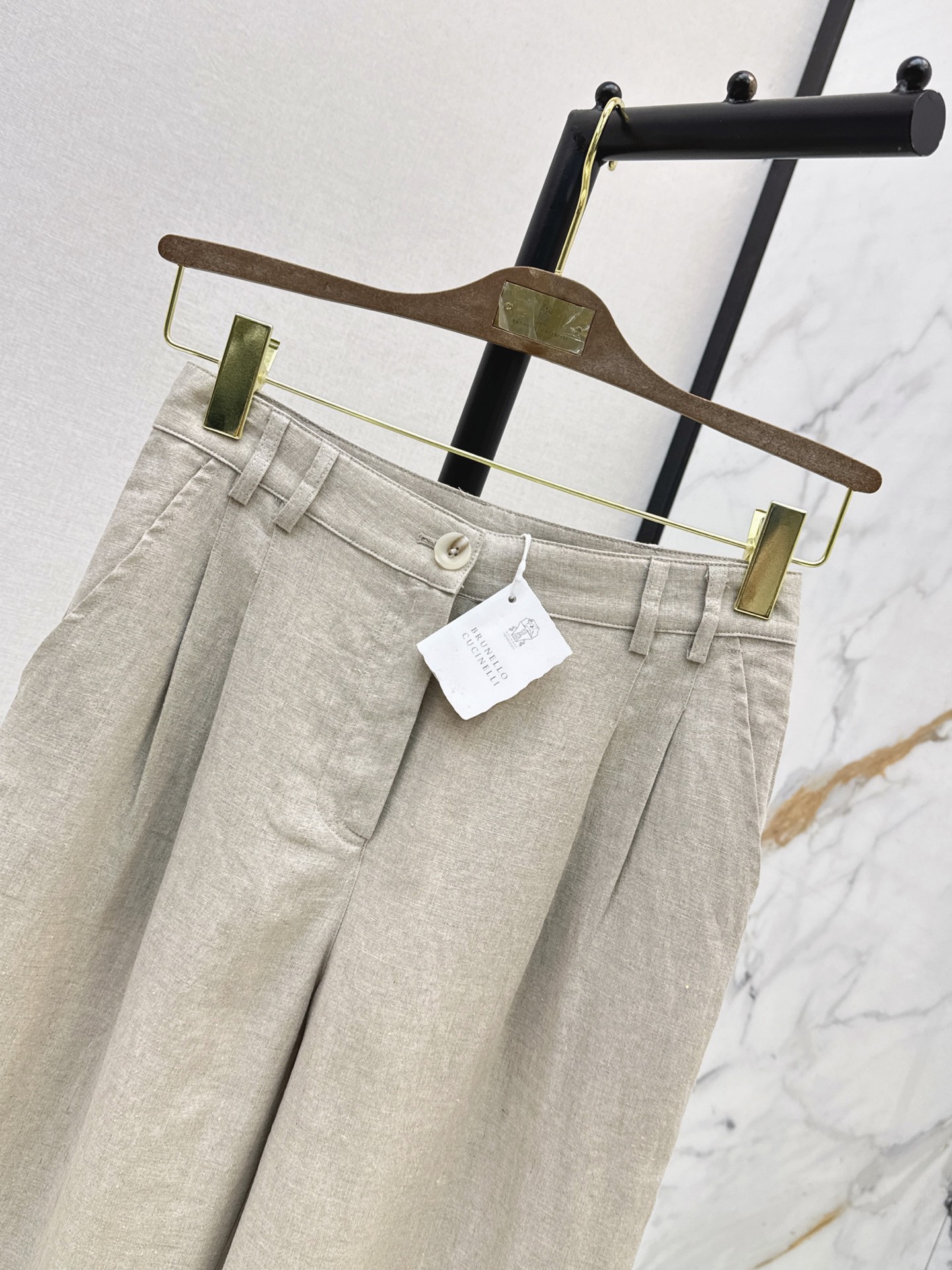 Brun 26ss straight-leg pants
