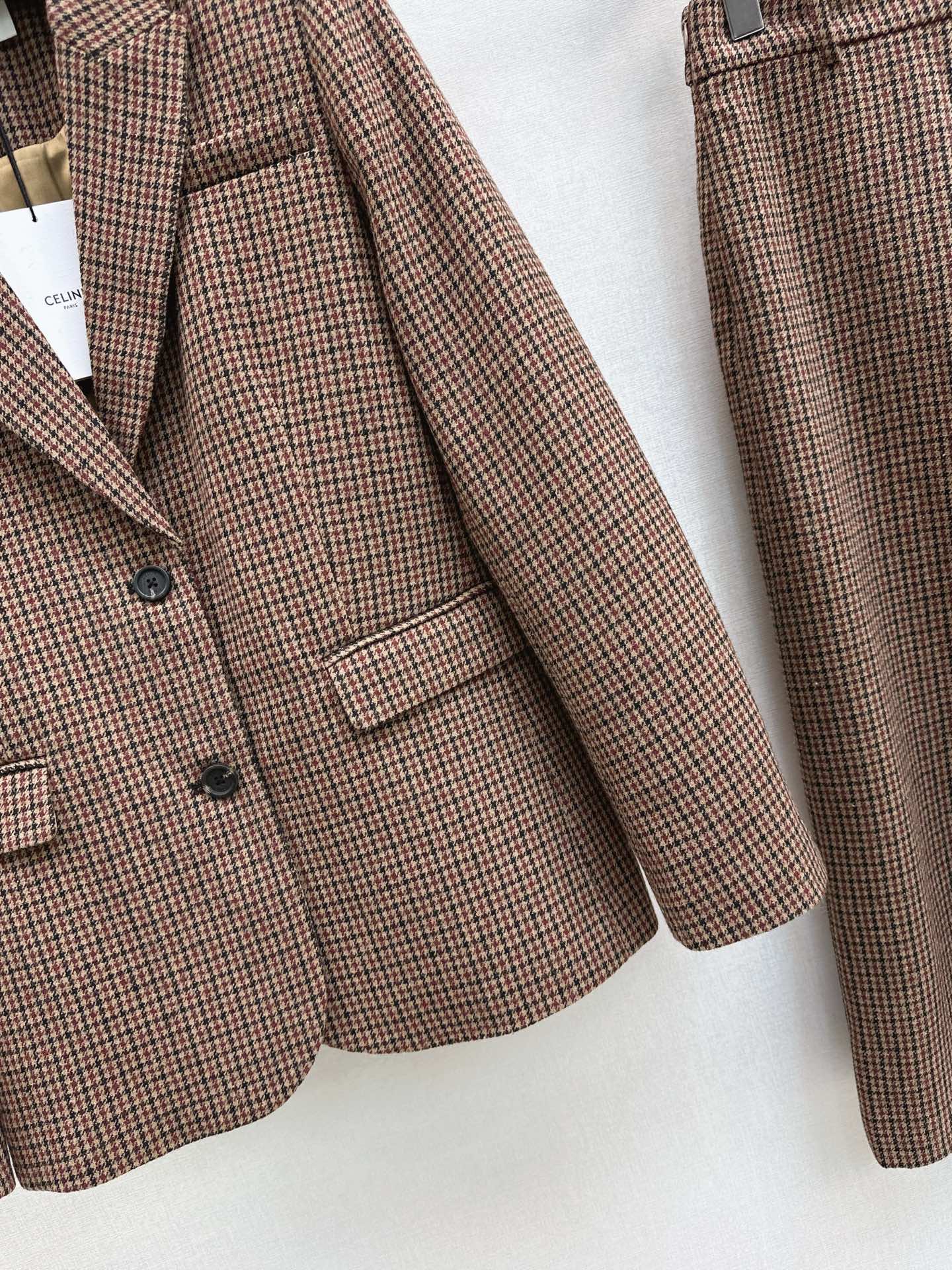 Celi 25fw check blazer