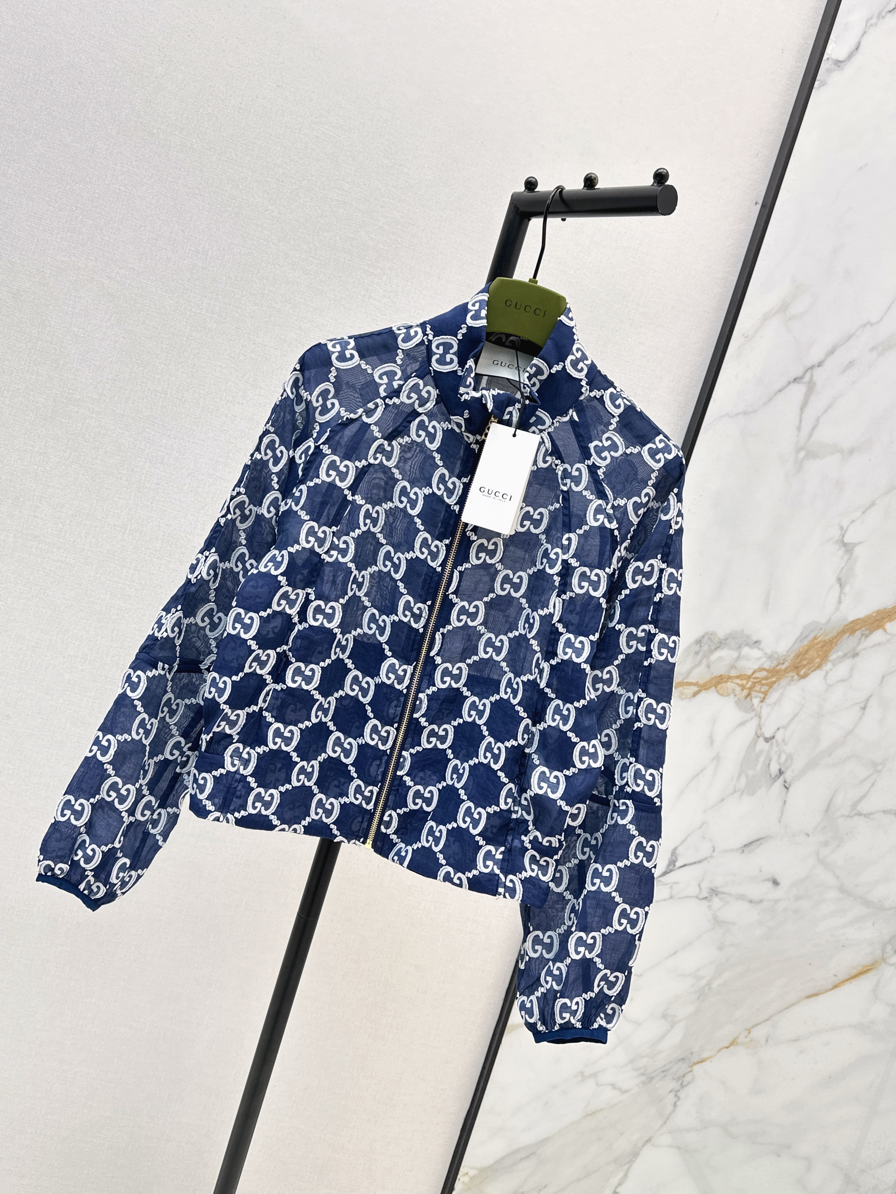 Guc 26SS Monogram Print Cropped Jacket