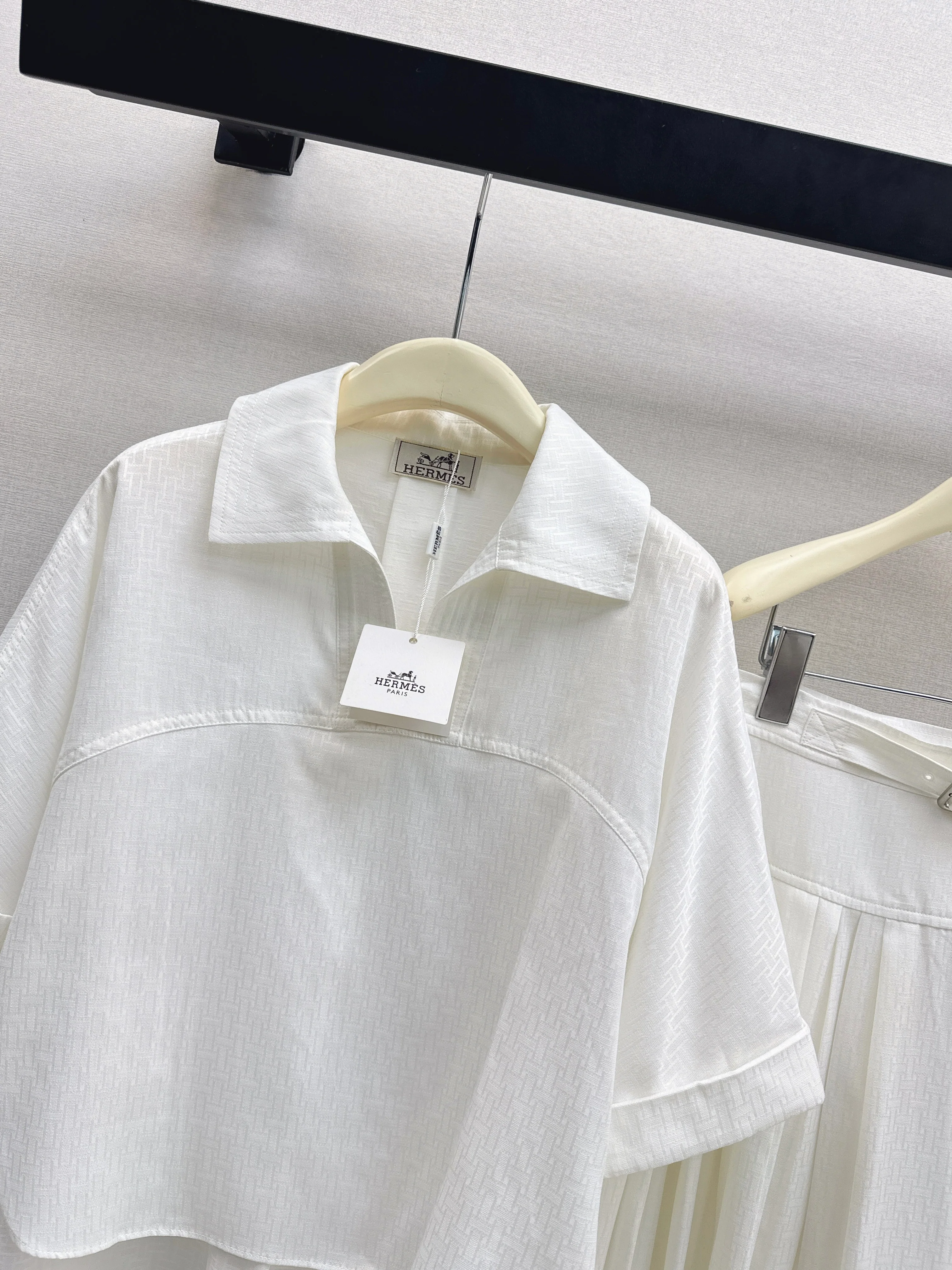 Herm 26ss jacquard shirt shirt sets