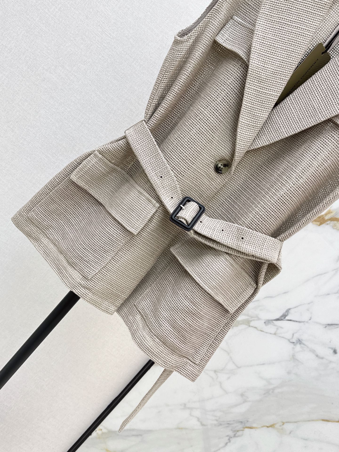 ES 26ss belted waistcoat