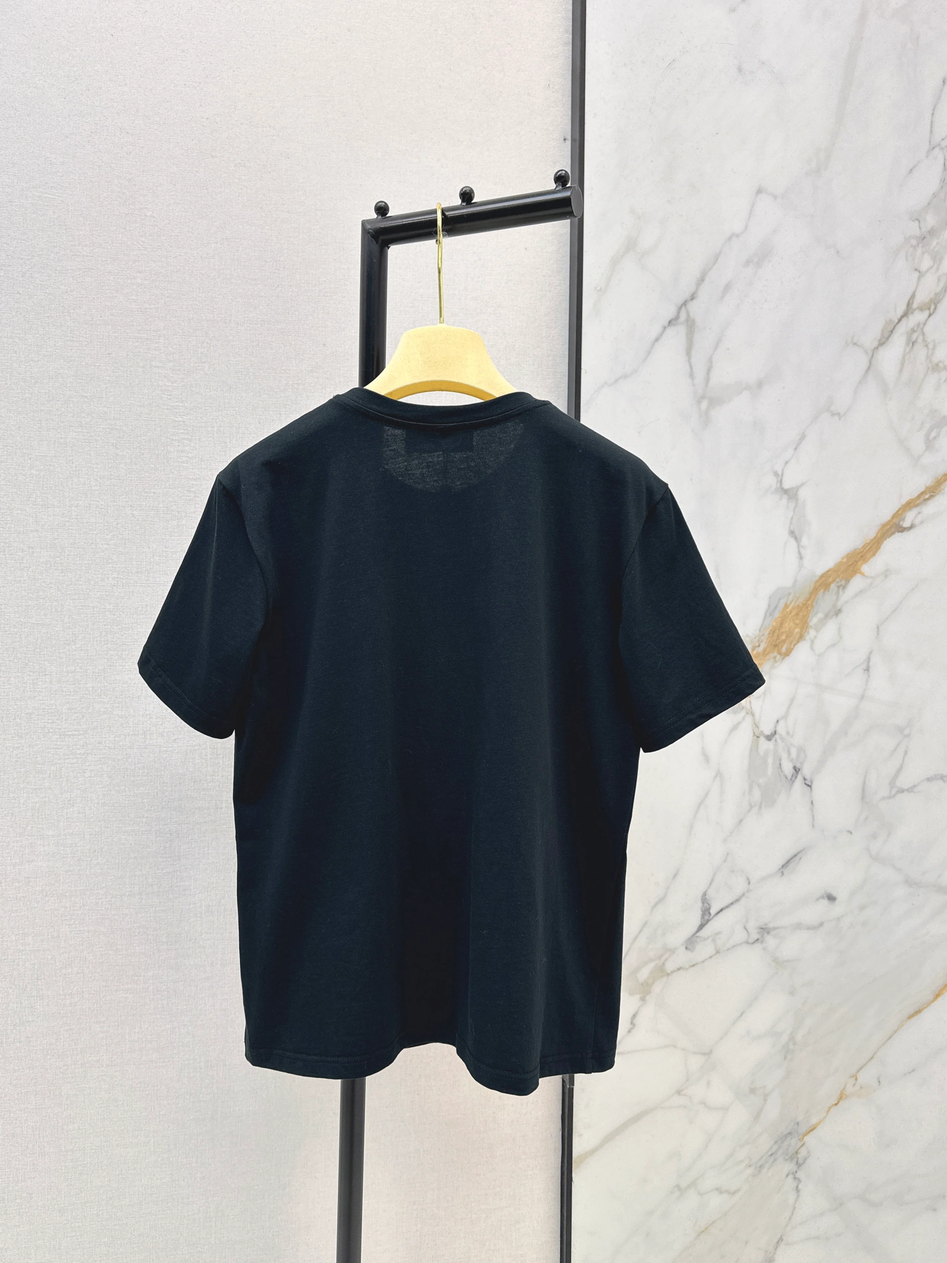 Miu 26ss embroidery beading t-shirts