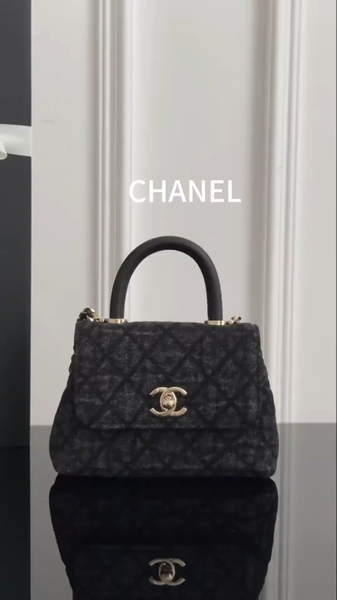 Chan 26P denim mini coco handle